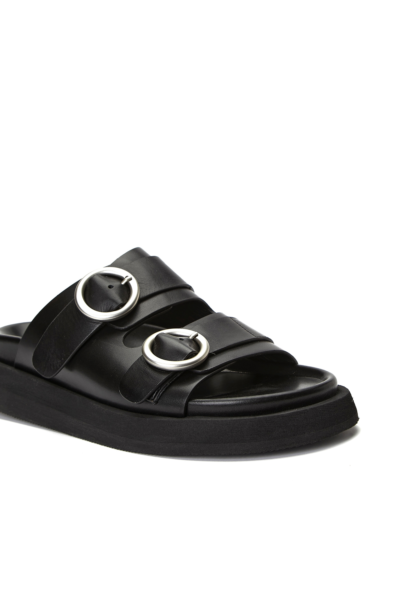 Siyah Günlük Rahat Deri Terlik