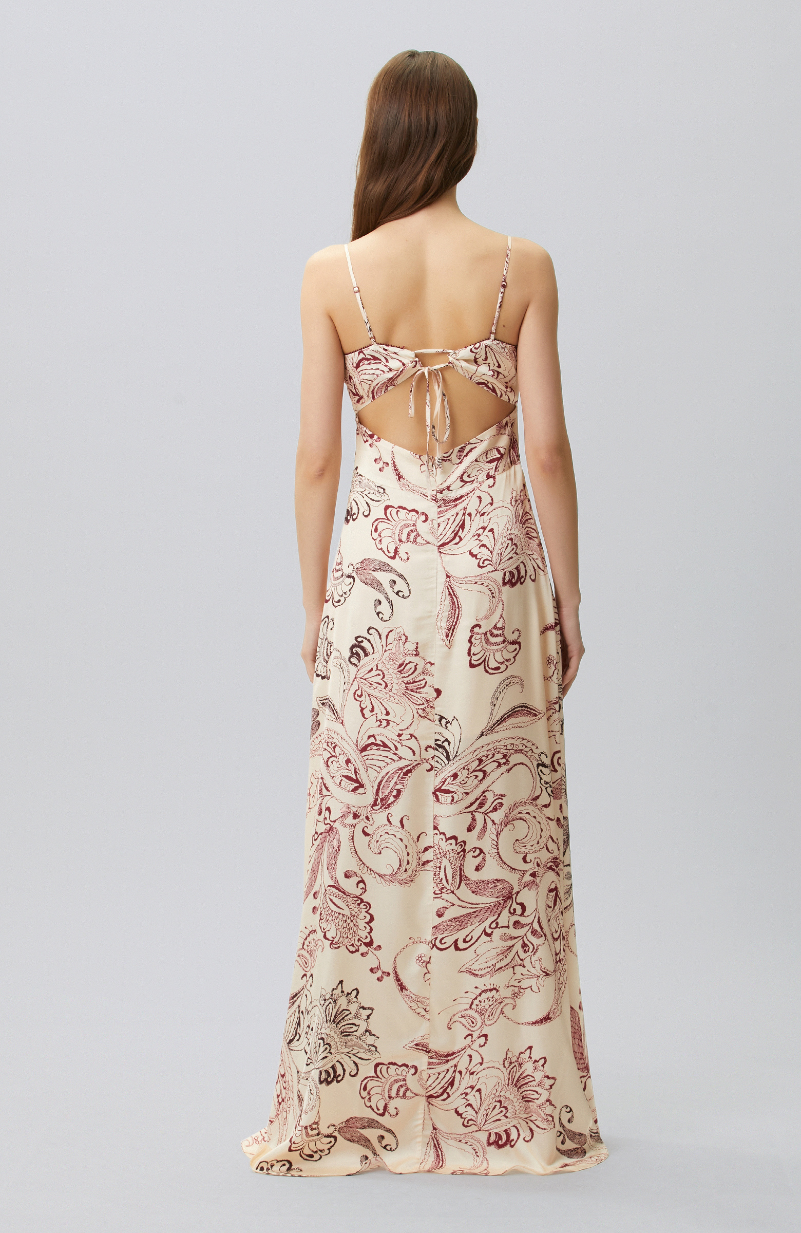 Cherry Strap Evening Dress