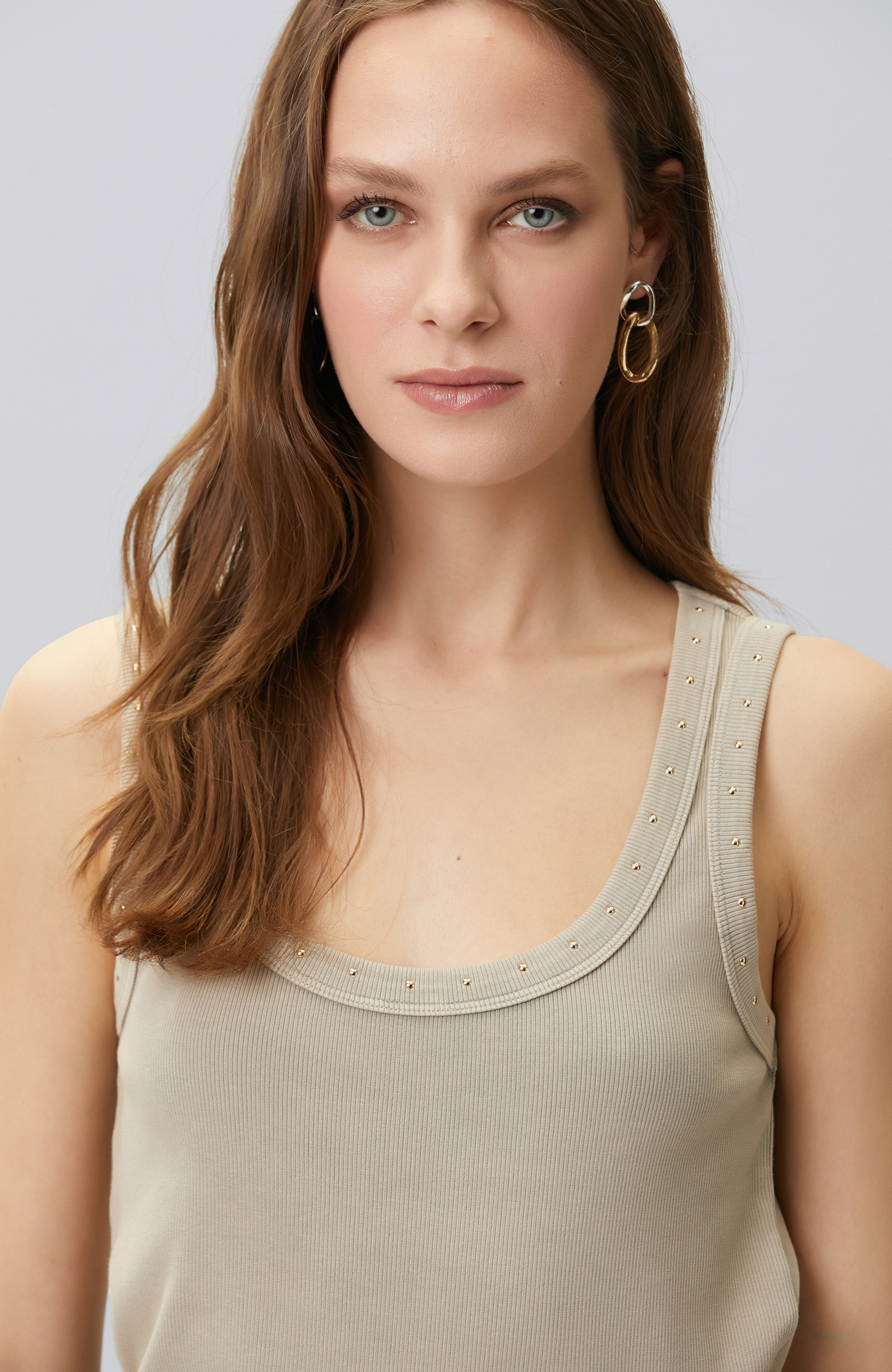 Mink Stone Printed Ribli T-shirt