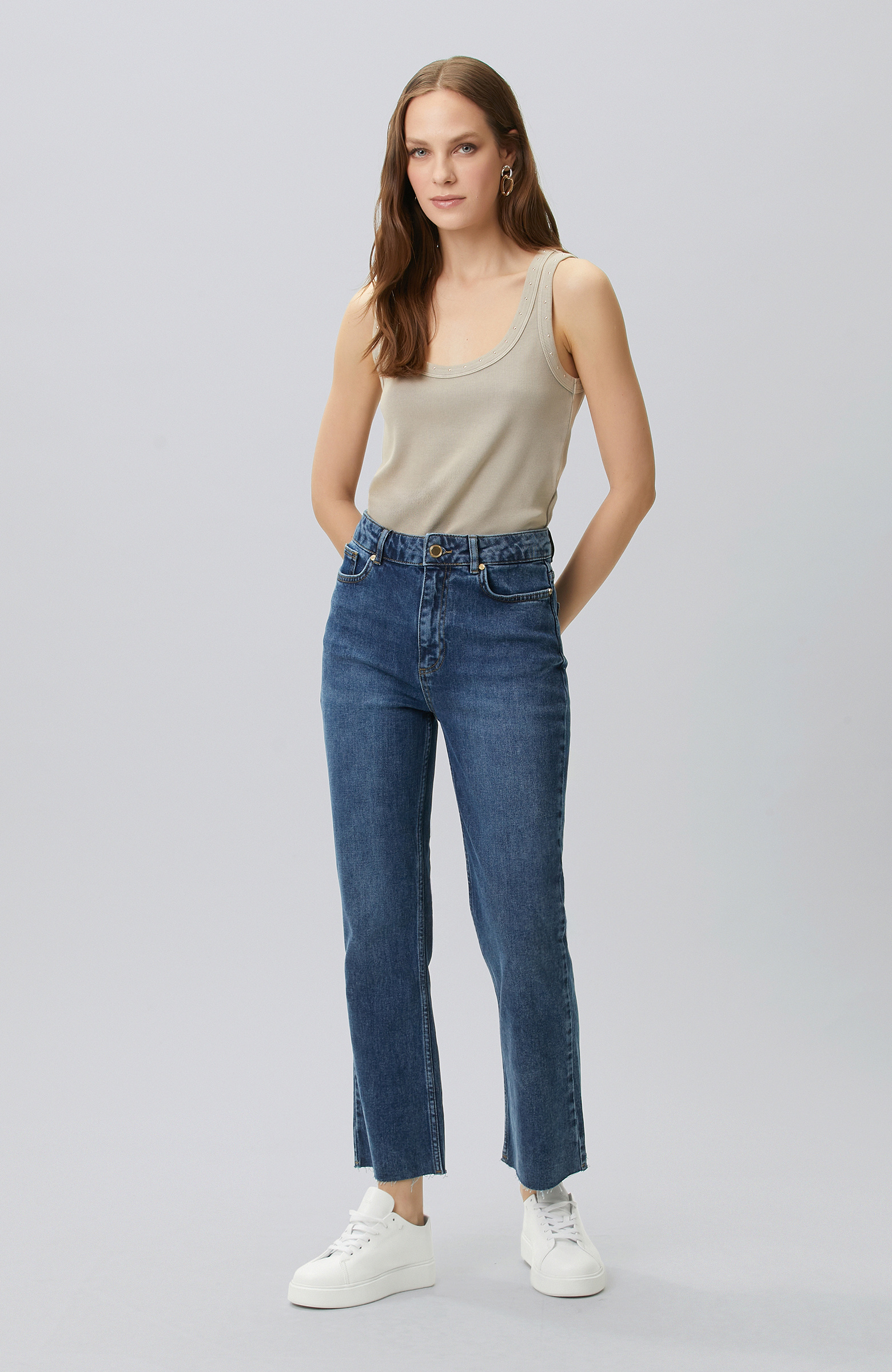 Mink Stone Printed Ribli T-shirt