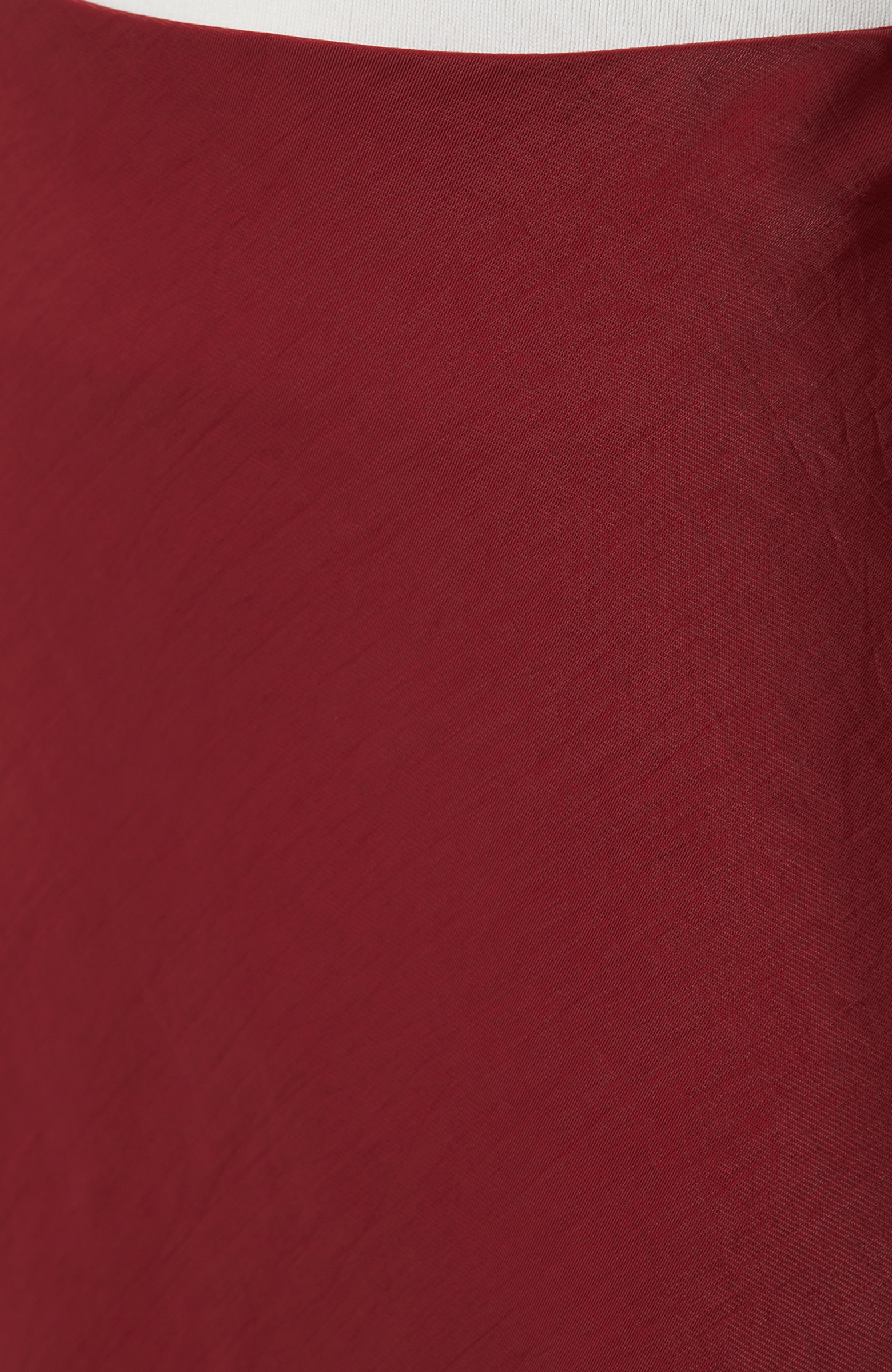 Cherry Below the Knee Length Shiny Fabric Skirt