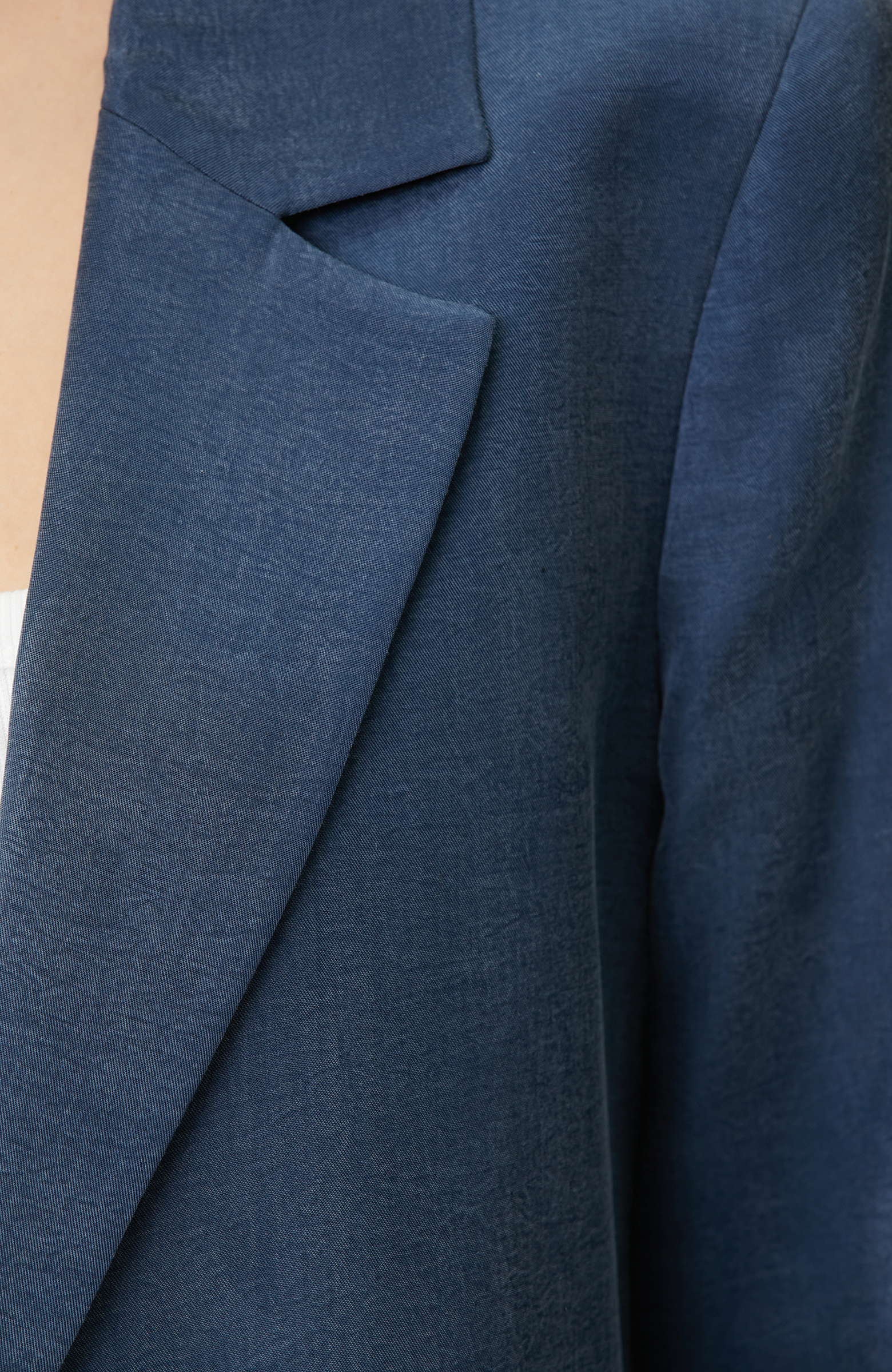 İndigo Yarım Astarlı Ceket