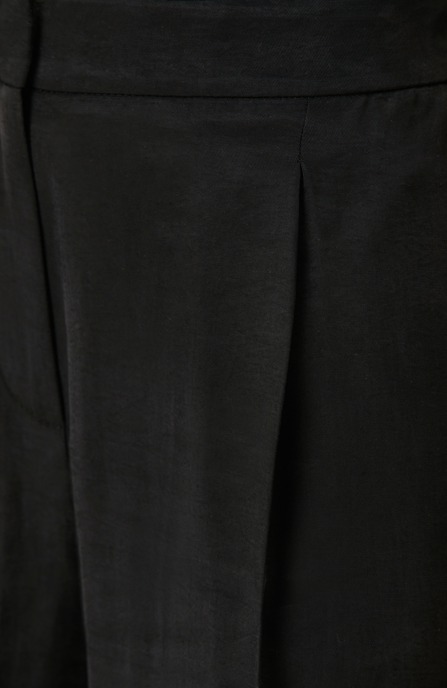 Black Pleated Palazzo Trousers