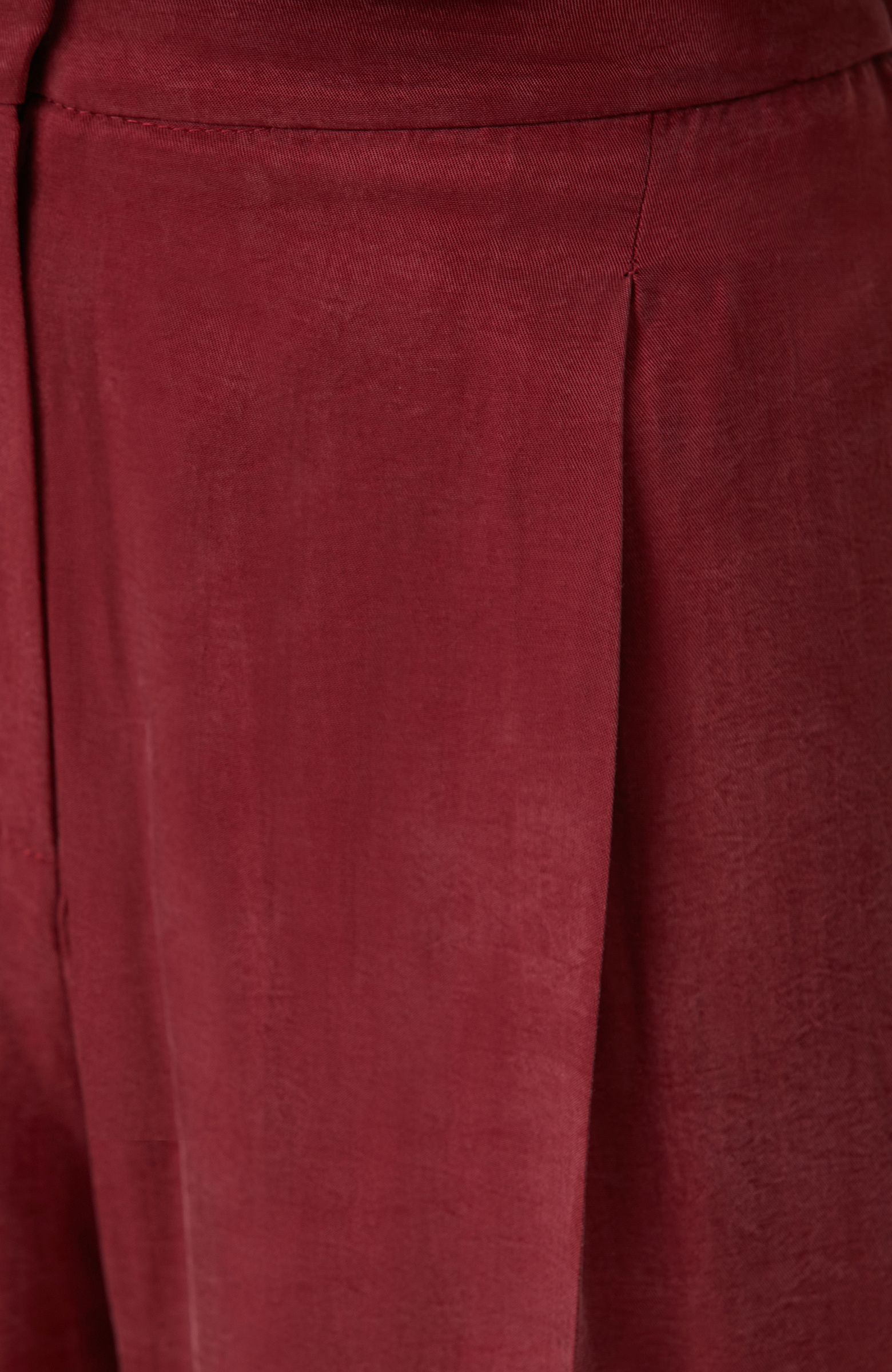 Cherry Pleated Palazzo Trousers