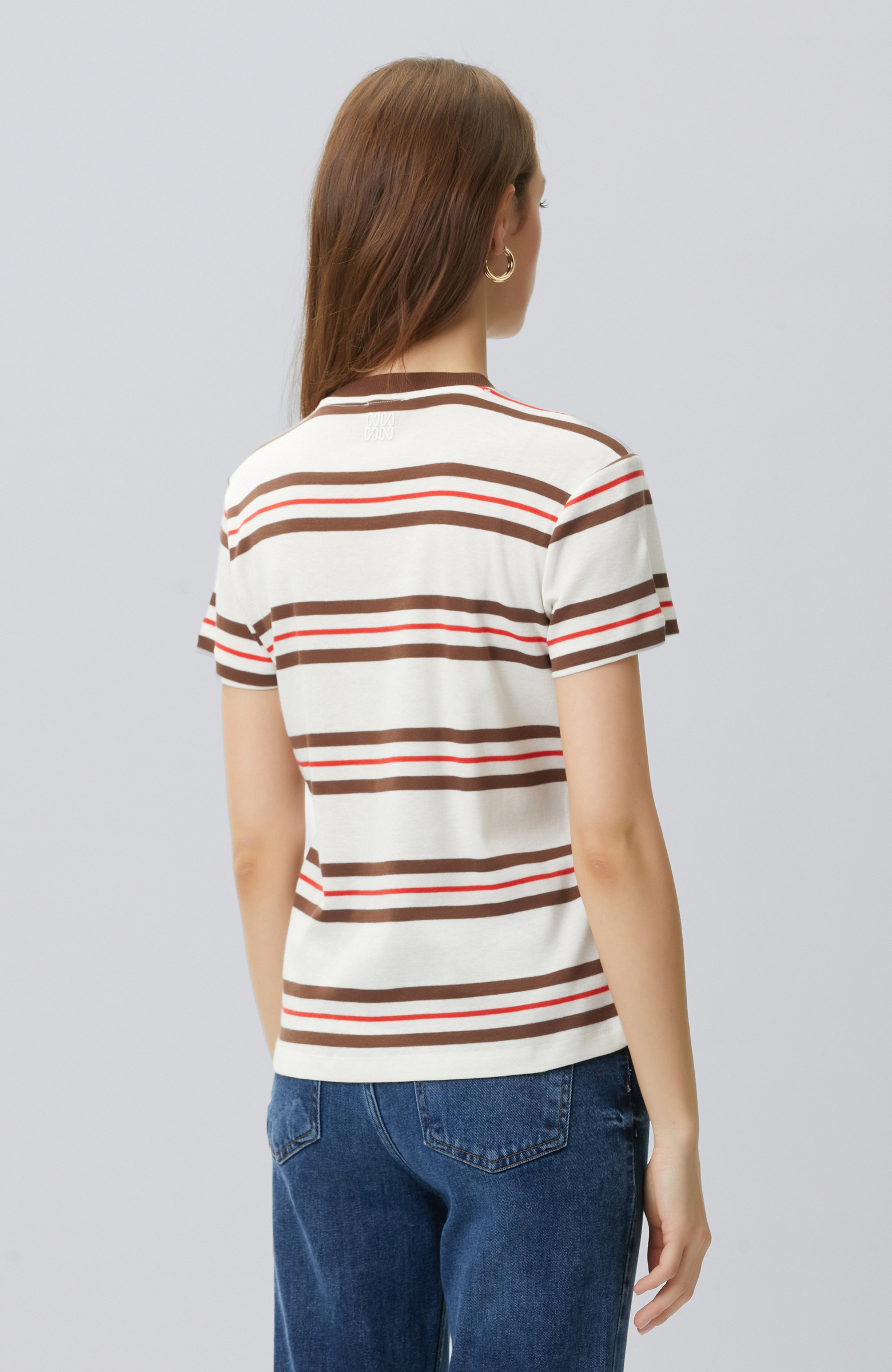 Çok Renkli Çizgili T-shirt