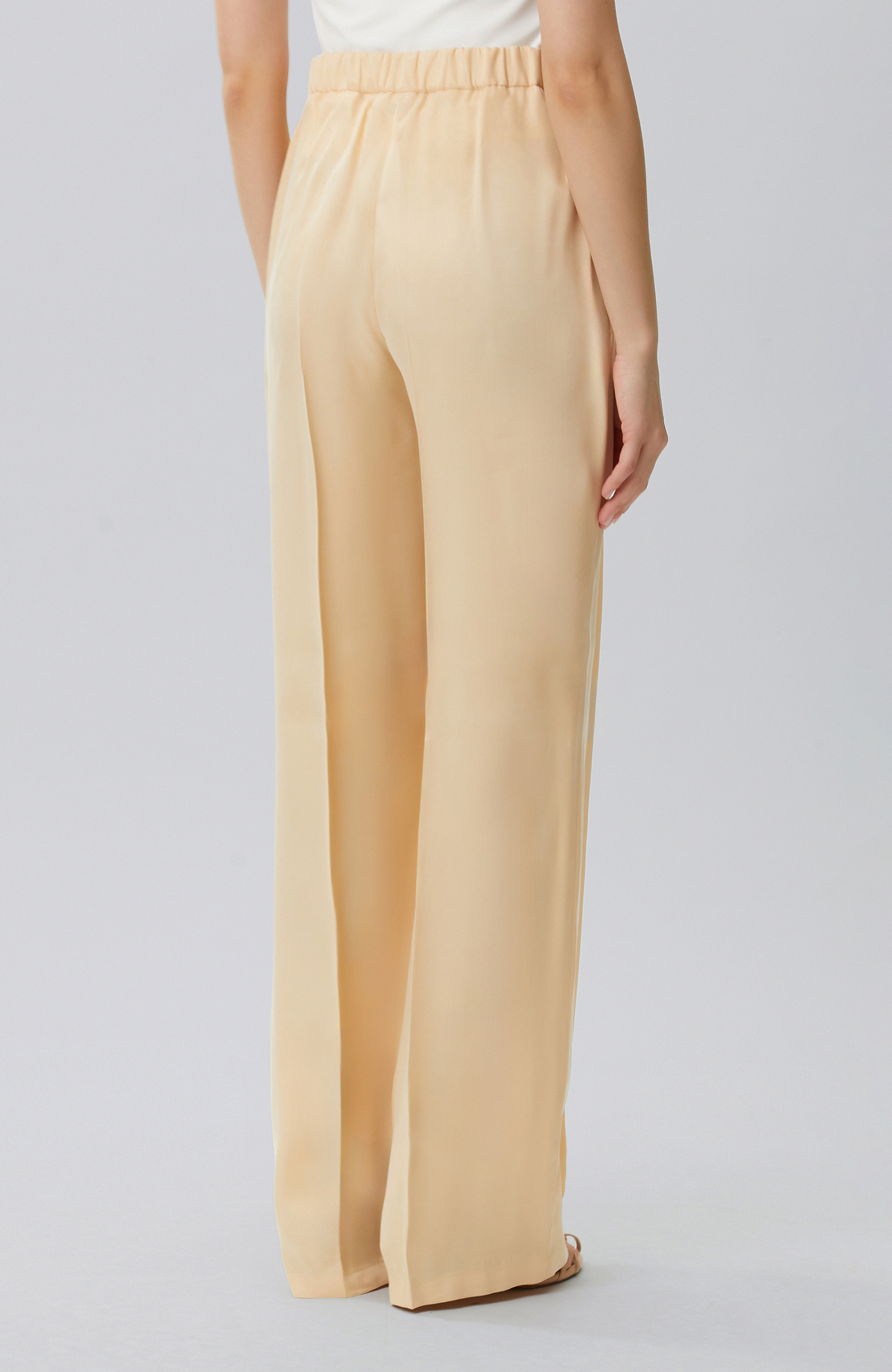 Vanilla Pleated Palazzo Pants