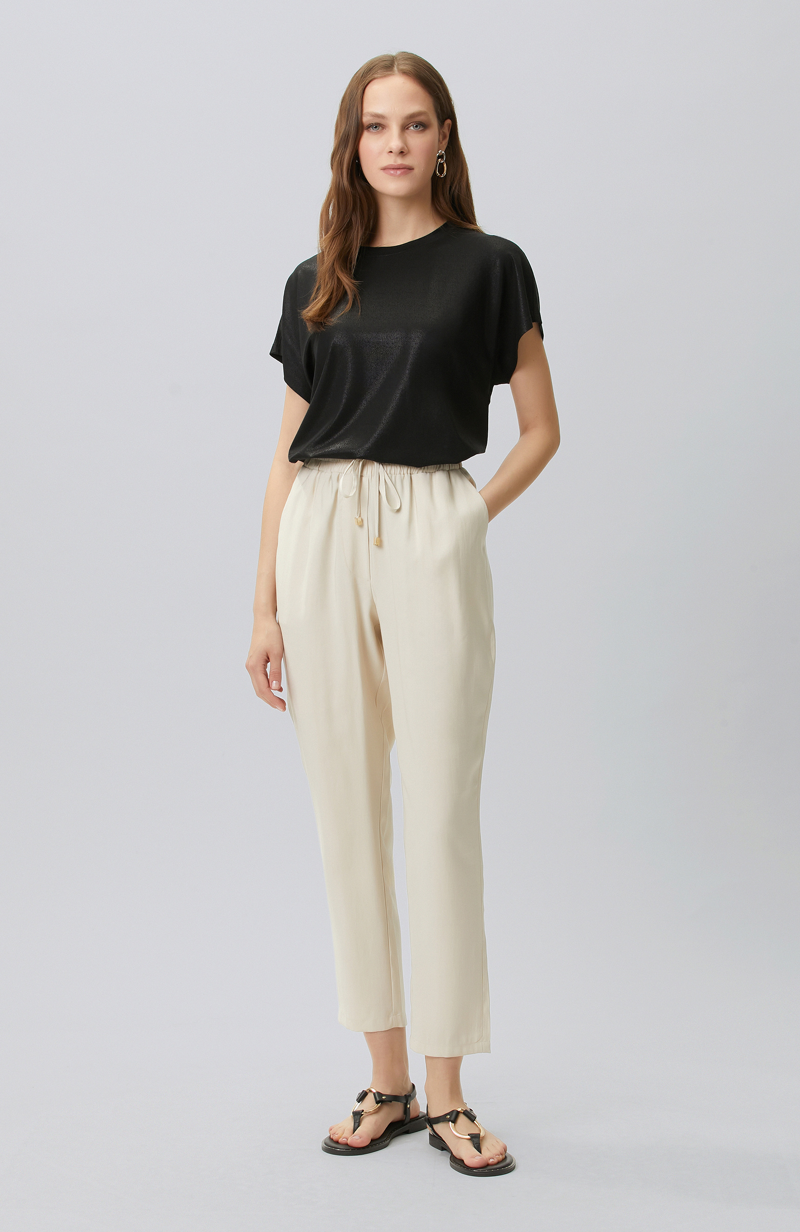 Black Foil Printed T-shirt