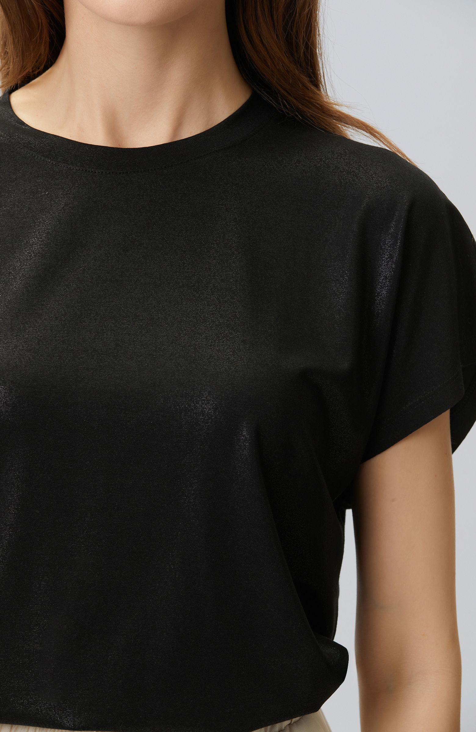 Black Foil Printed T-shirt