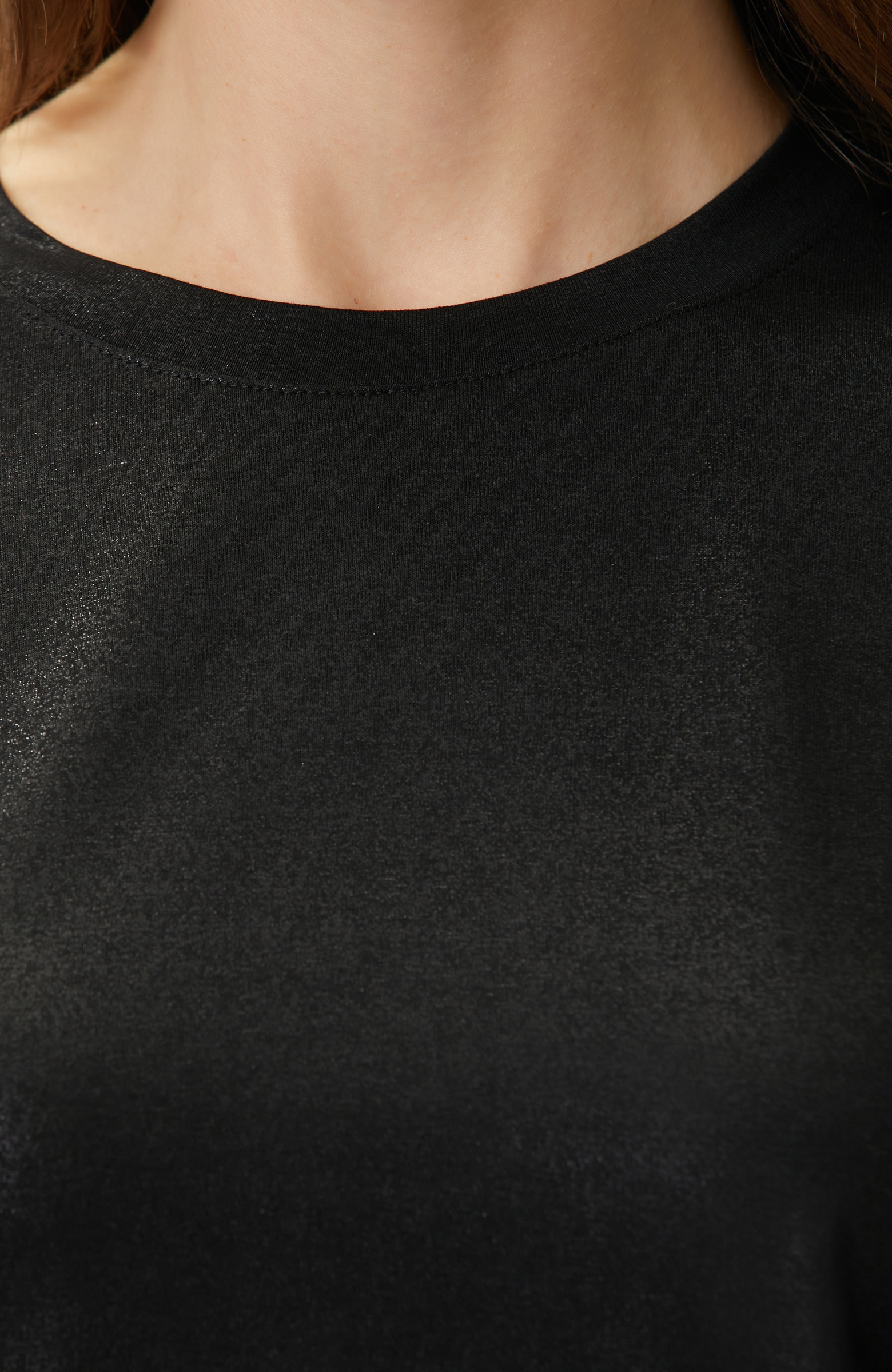 Black Foil Printed T-shirt