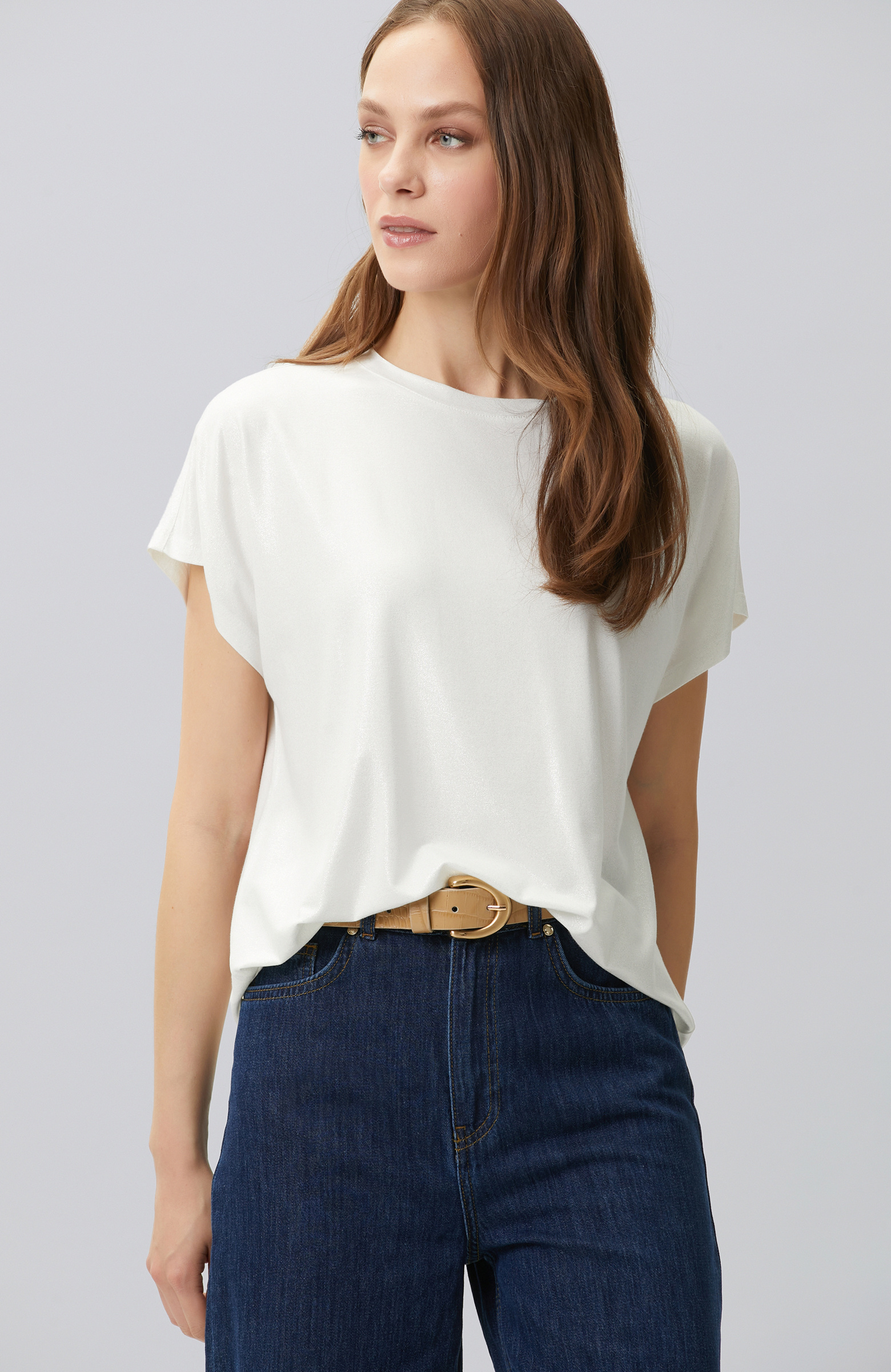 Off White Foil Printed T-shirt