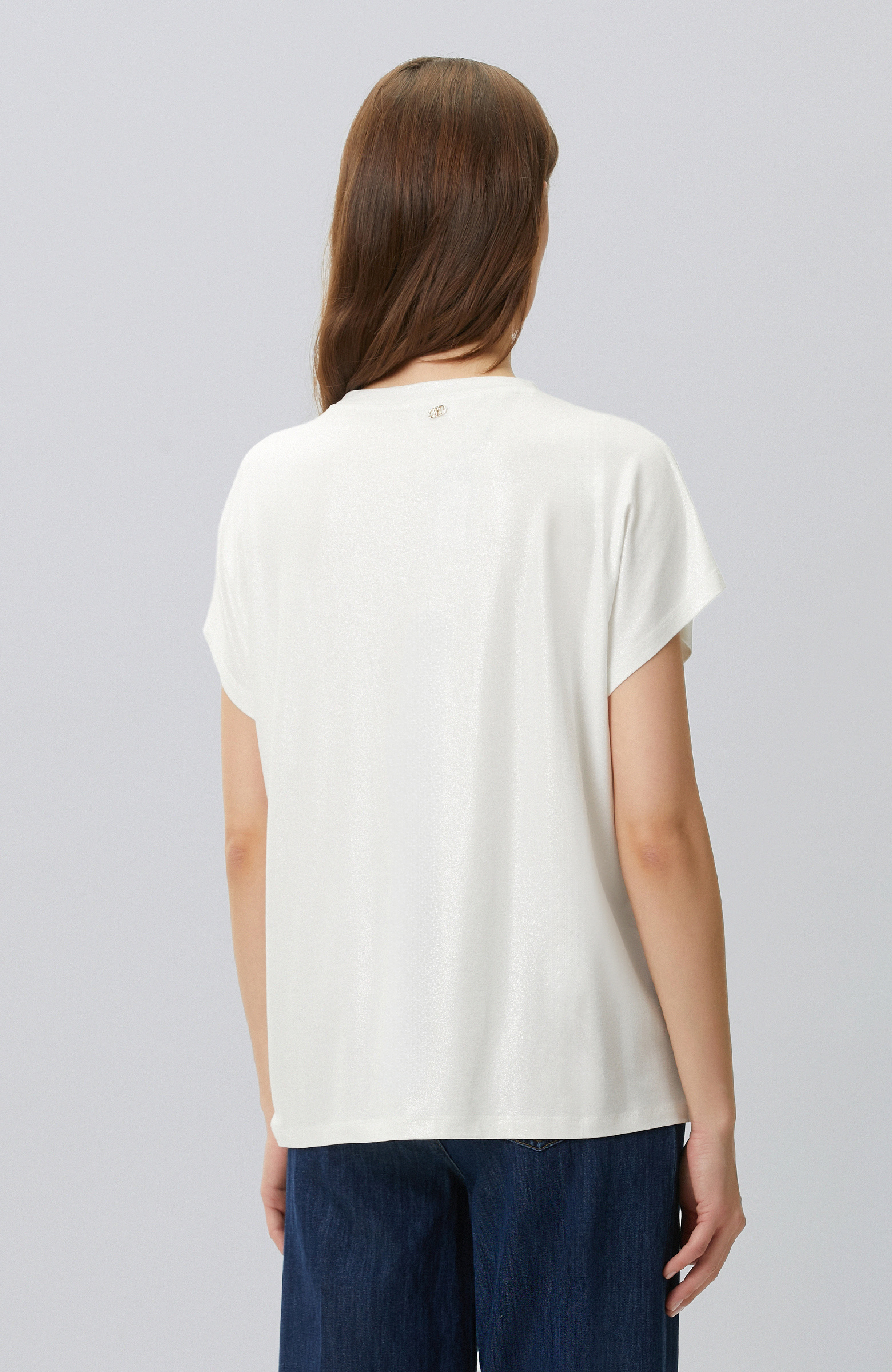 Off White Foil Printed T-shirt