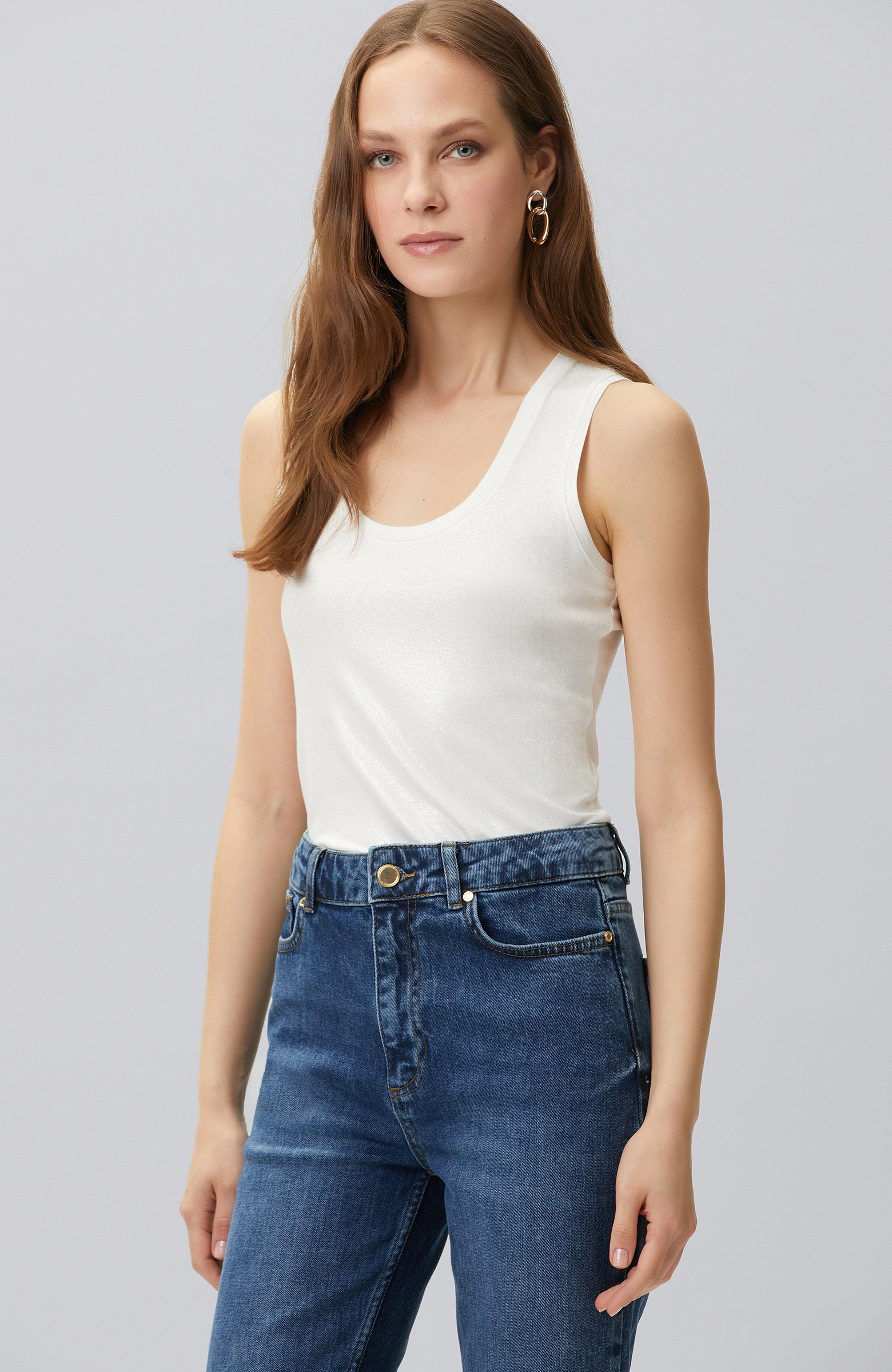 Off White Foil Printed T-shirt