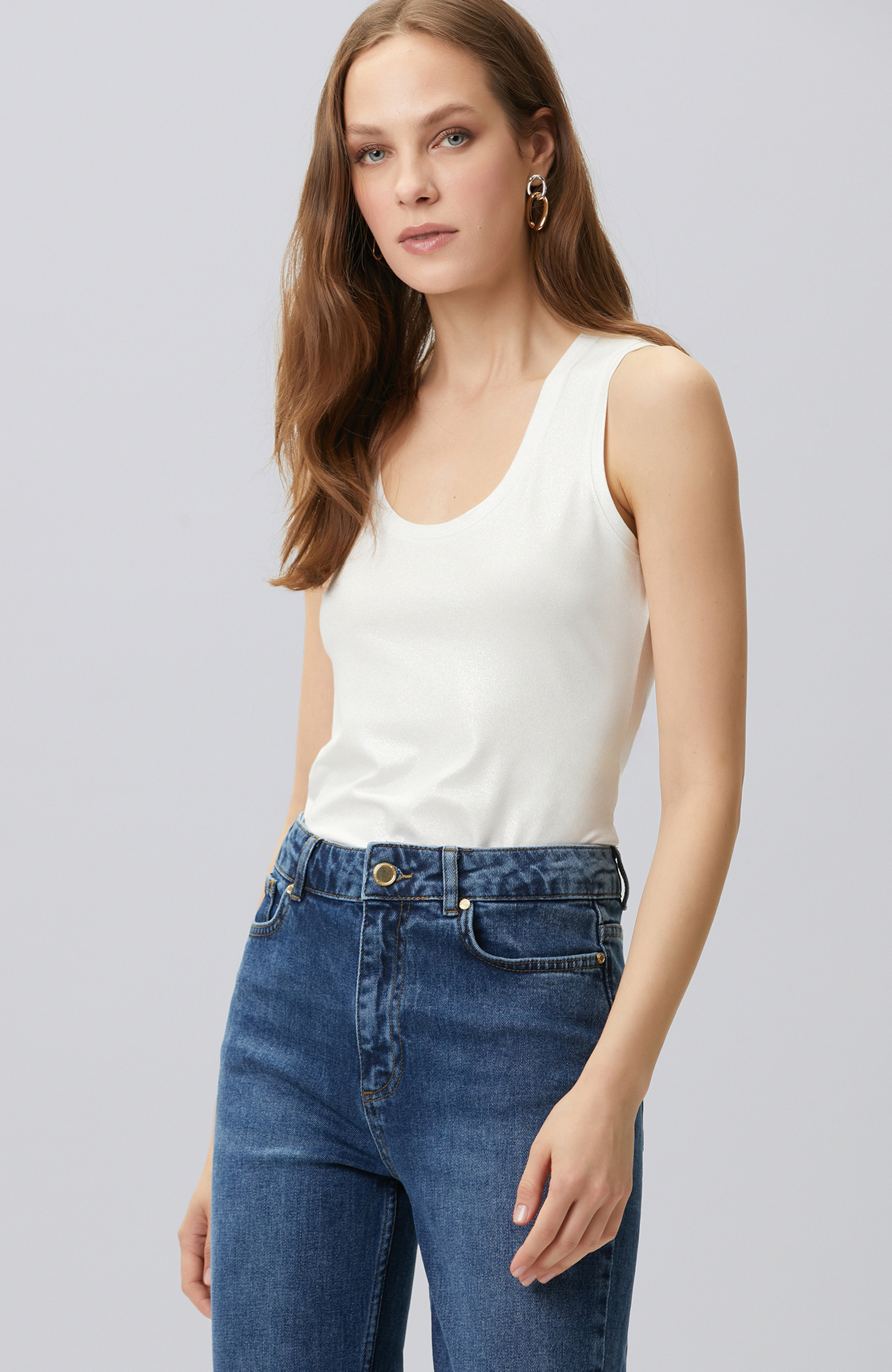 Off White Foil Printed T-shirt