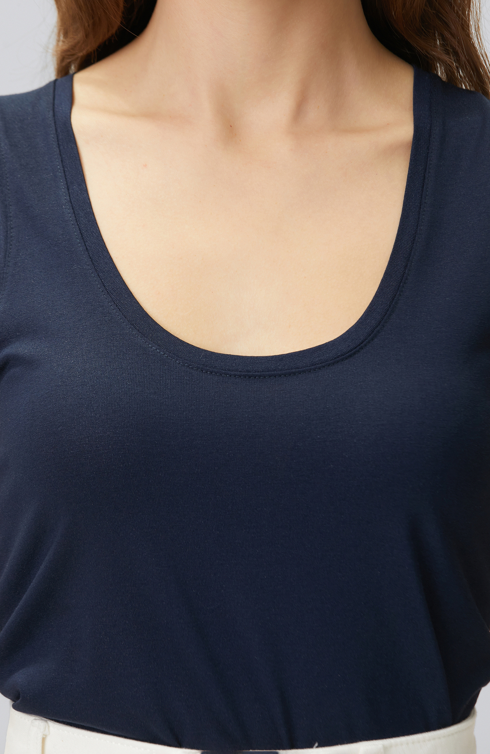 Lacivert Varak Baskılı T-shirt