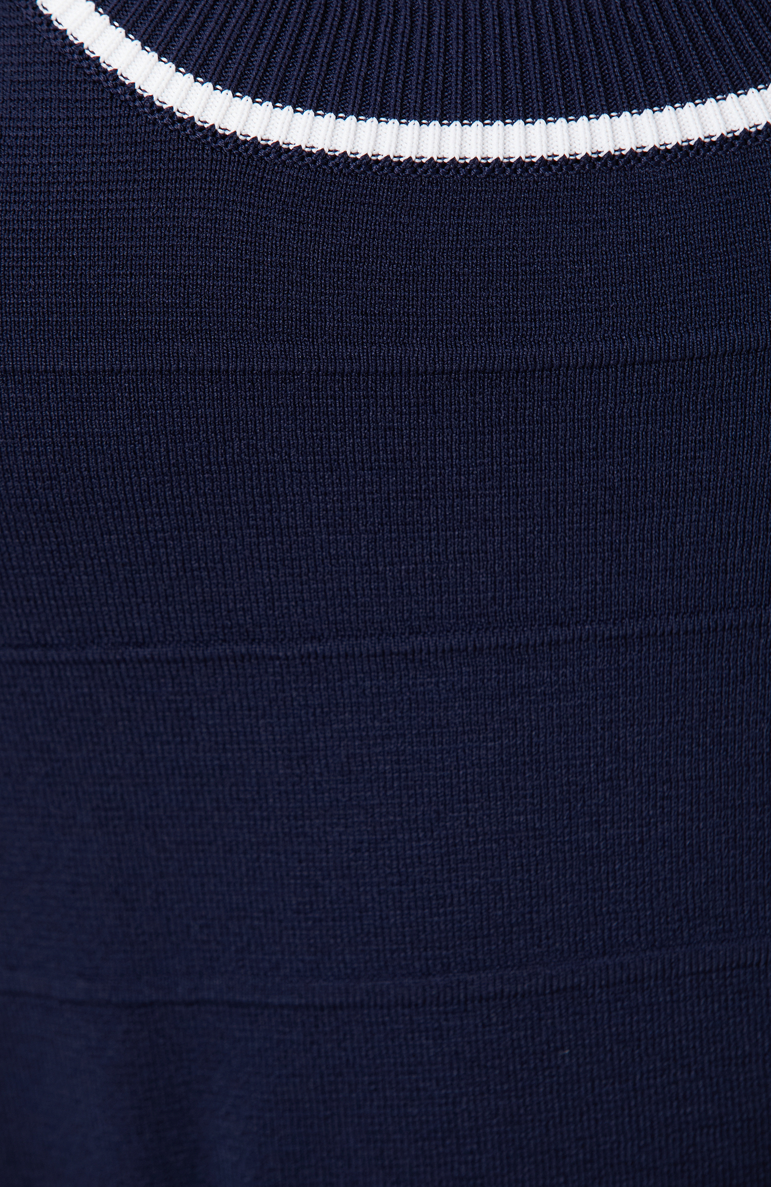 Lacivert Örgü Jakarlı Rayon Kazak