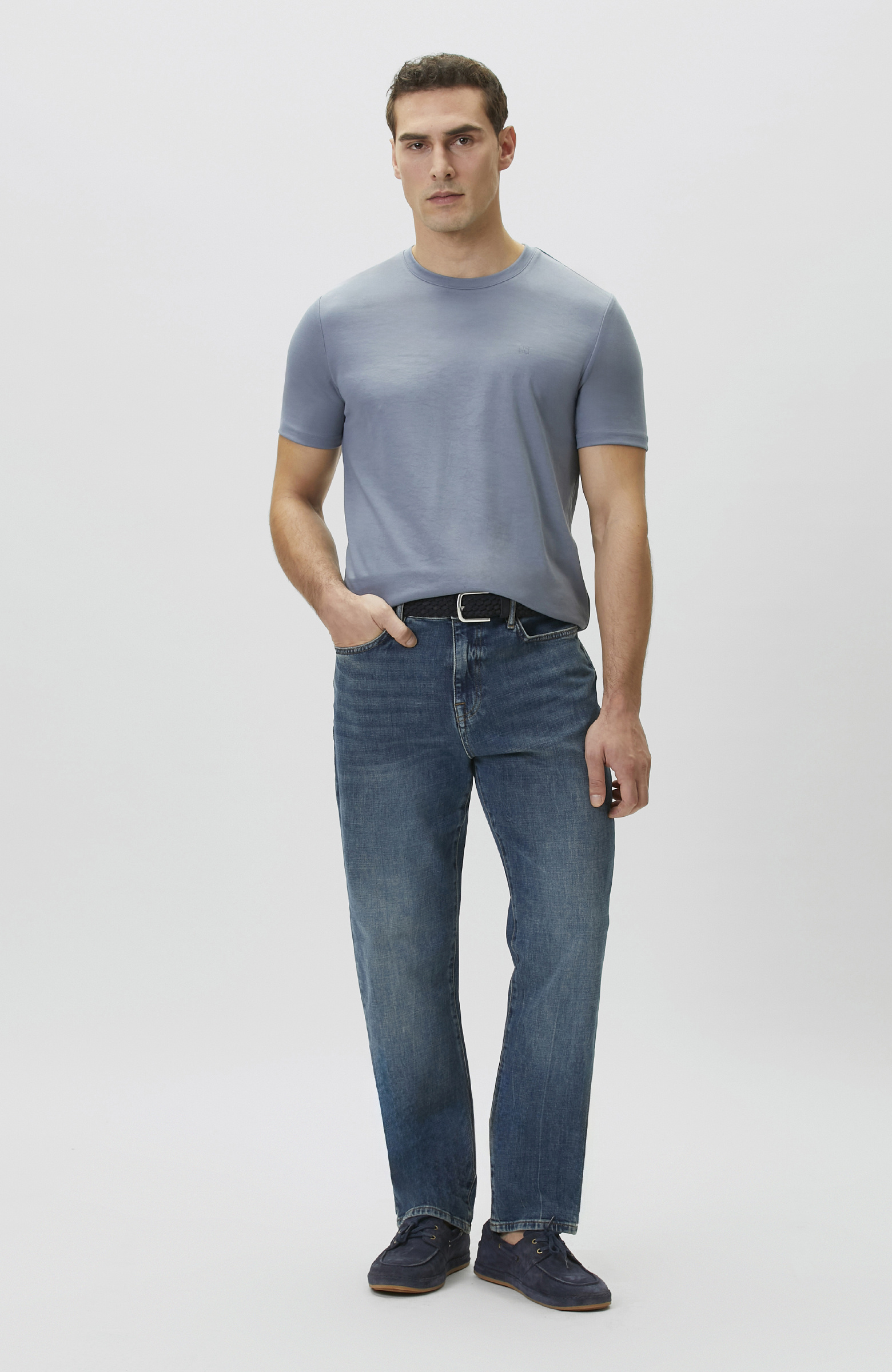 Mavi Pike Desen Basic T-shirt