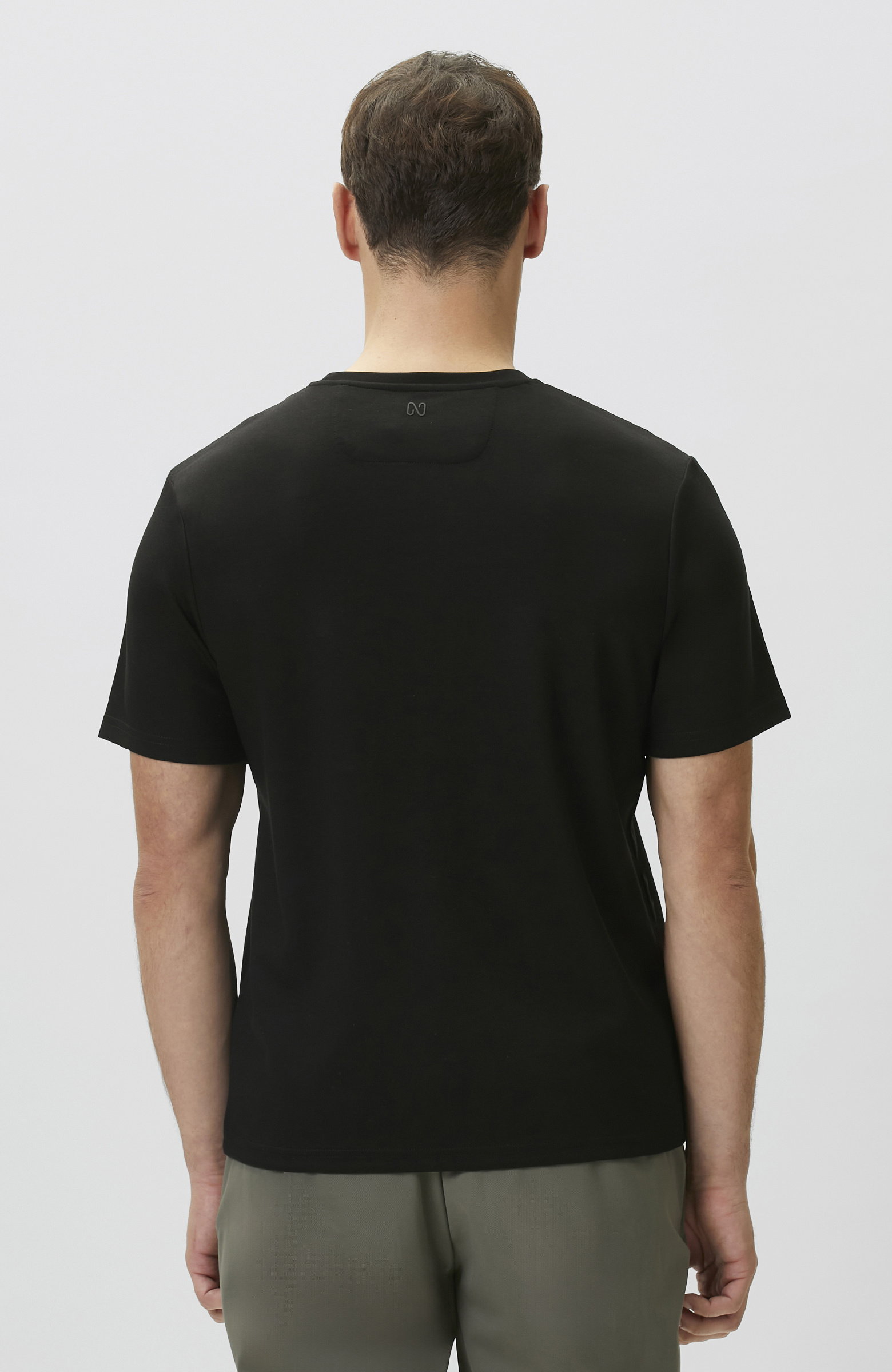 Siyah Baskı Detaylı T-shirt