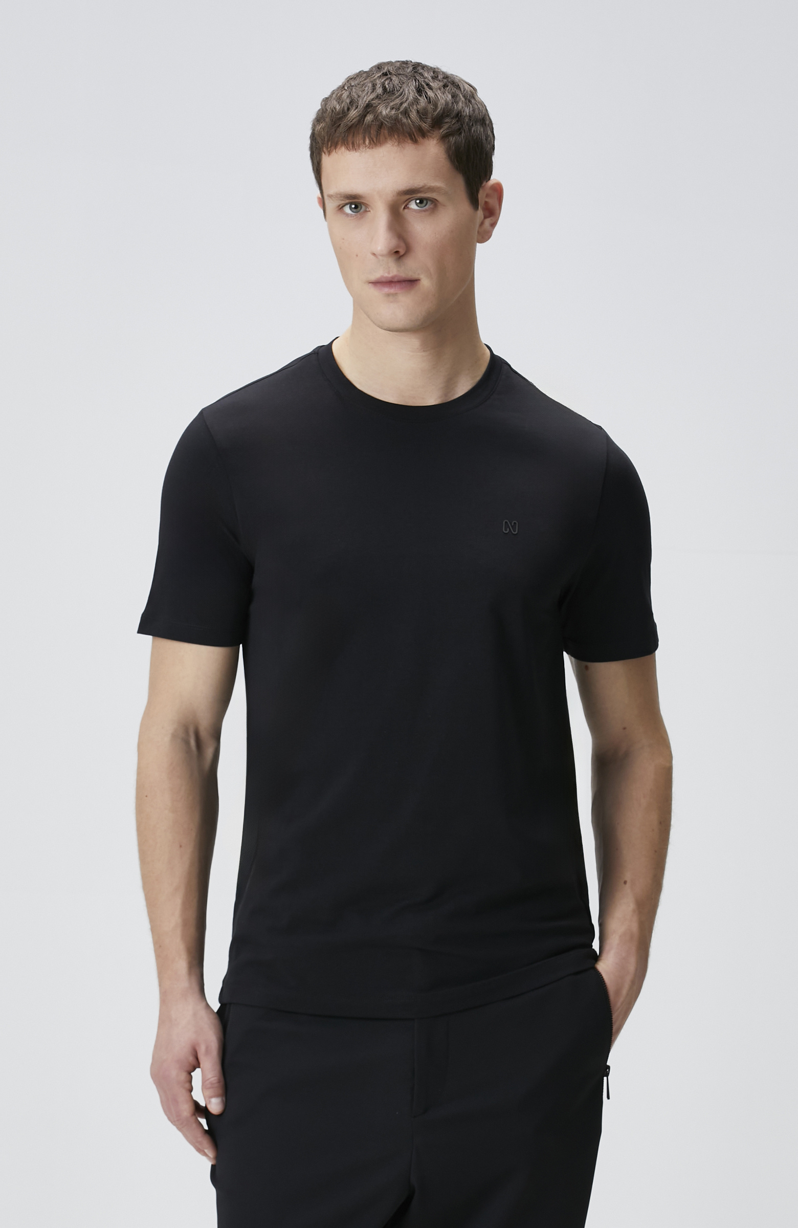 Siyah Kısa Kol Basic T-shirt