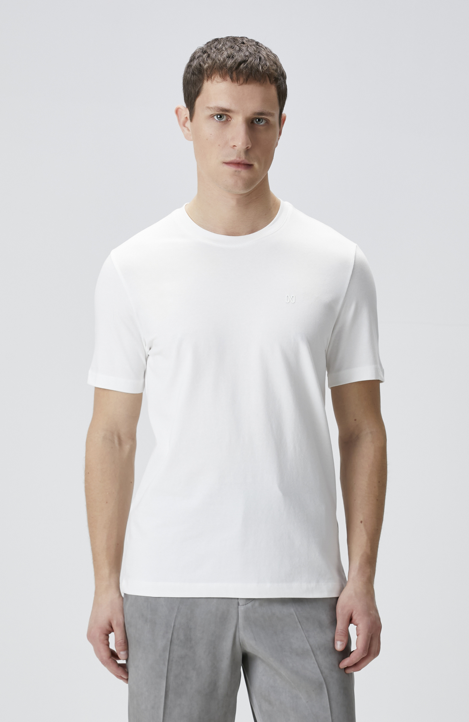 Beyaz Kısa Kol Basic T-shirt