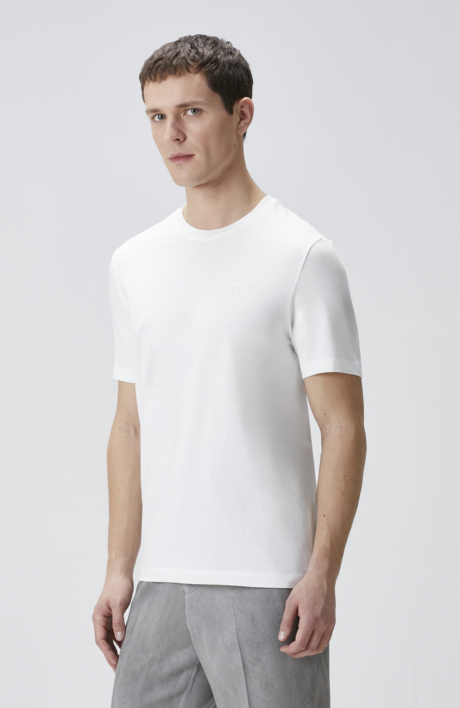 Beyaz Kısa Kol Basic T-shirt