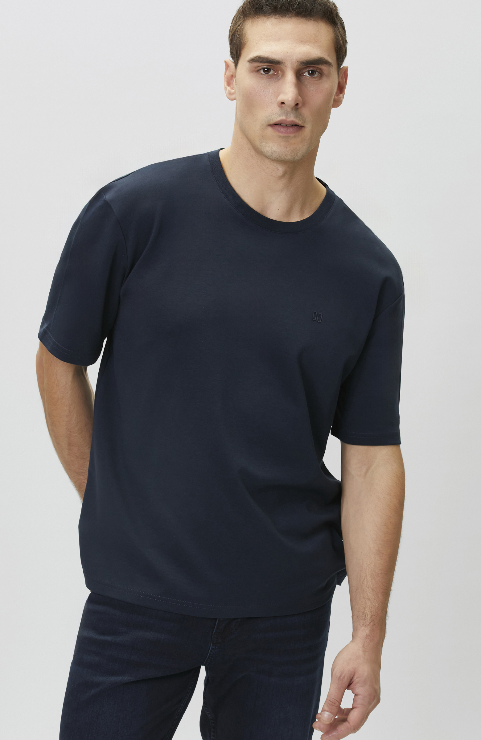 Lacivert Comfort Fit T-shirt