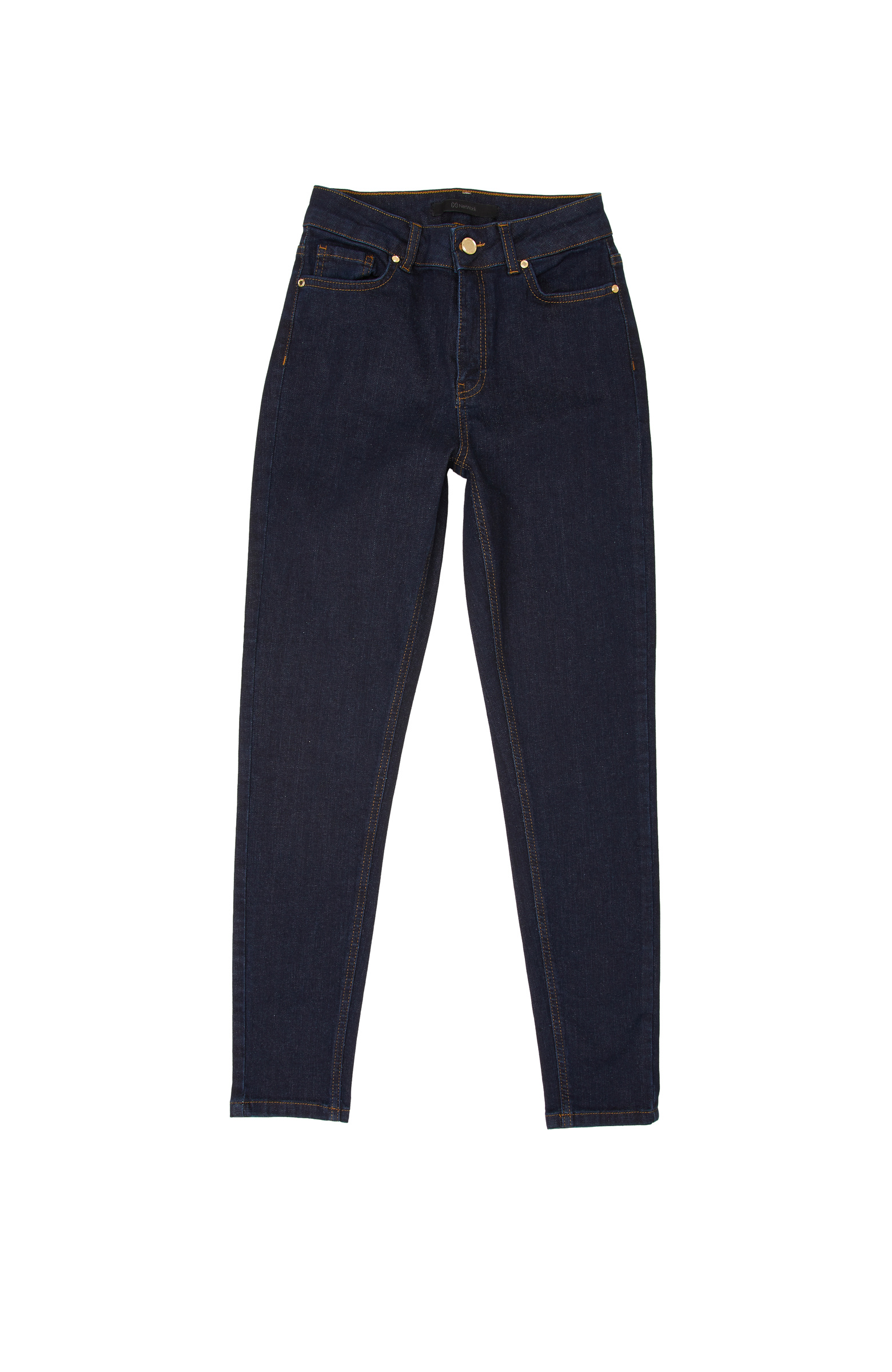 Navy Blue Raw Denim Trousers