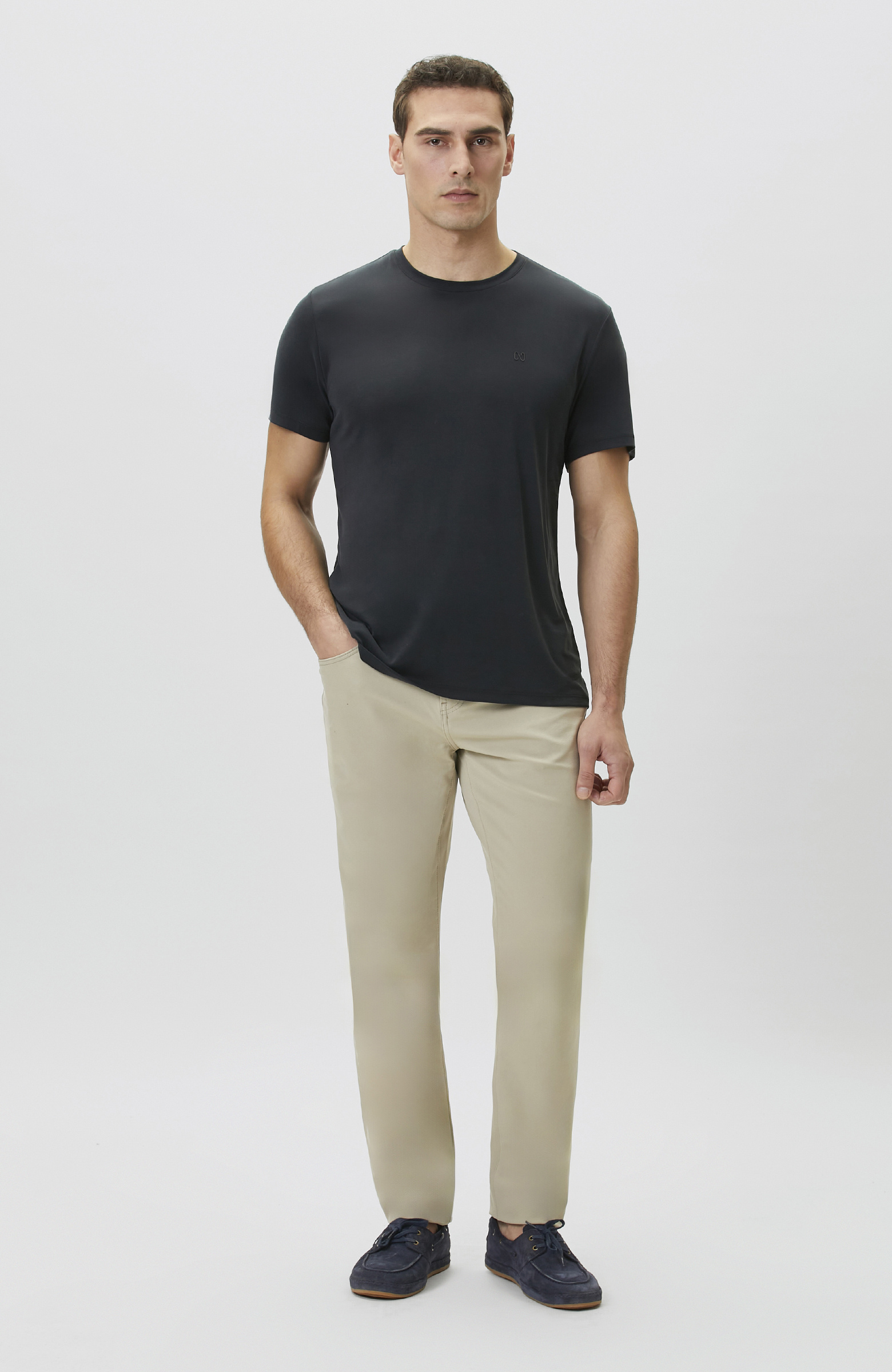 Siyah Basic Modal T-shirt