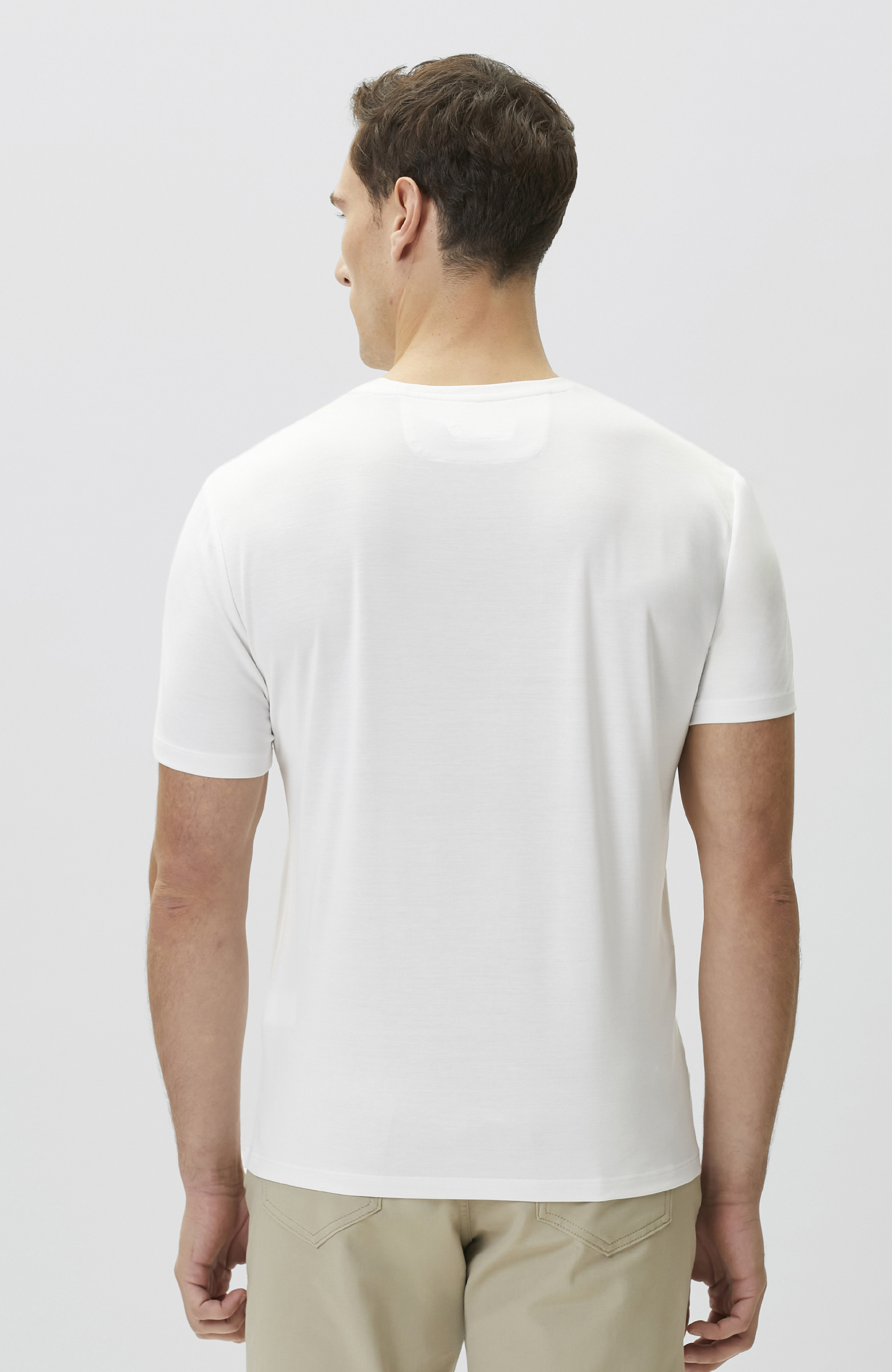 Beyaz Basic Modal T-shirt