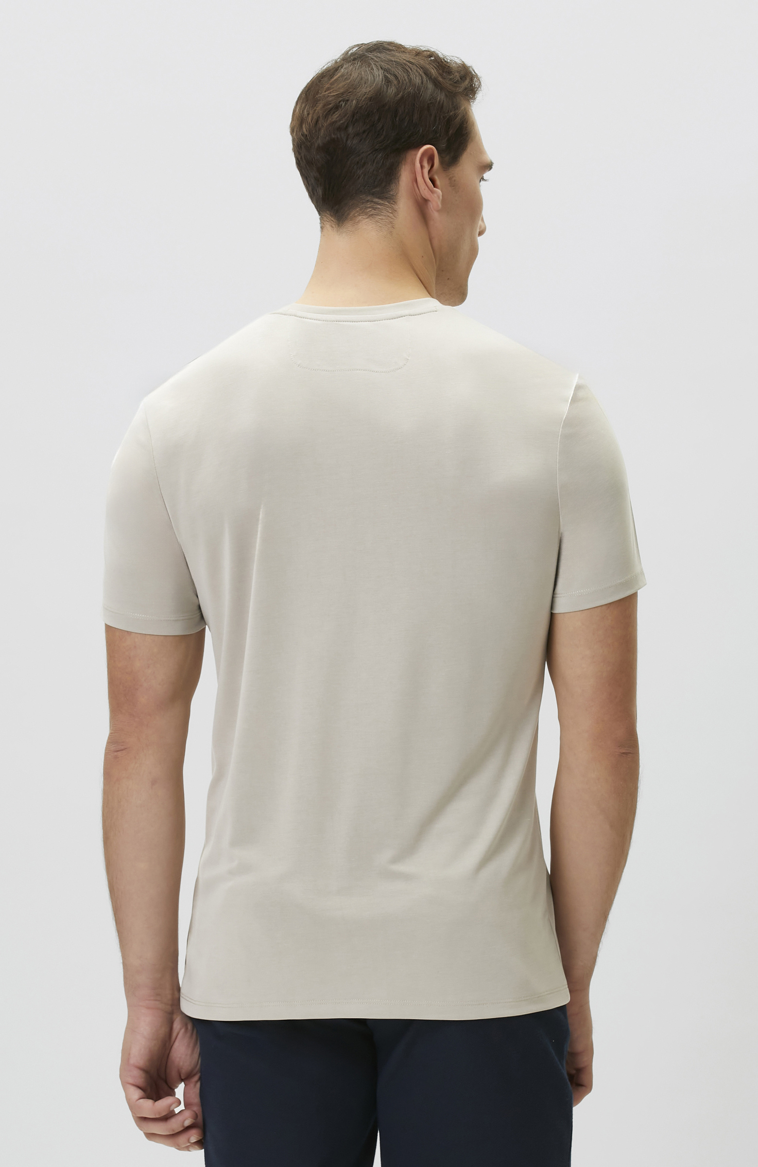 Bej Basic Modal T-shirt