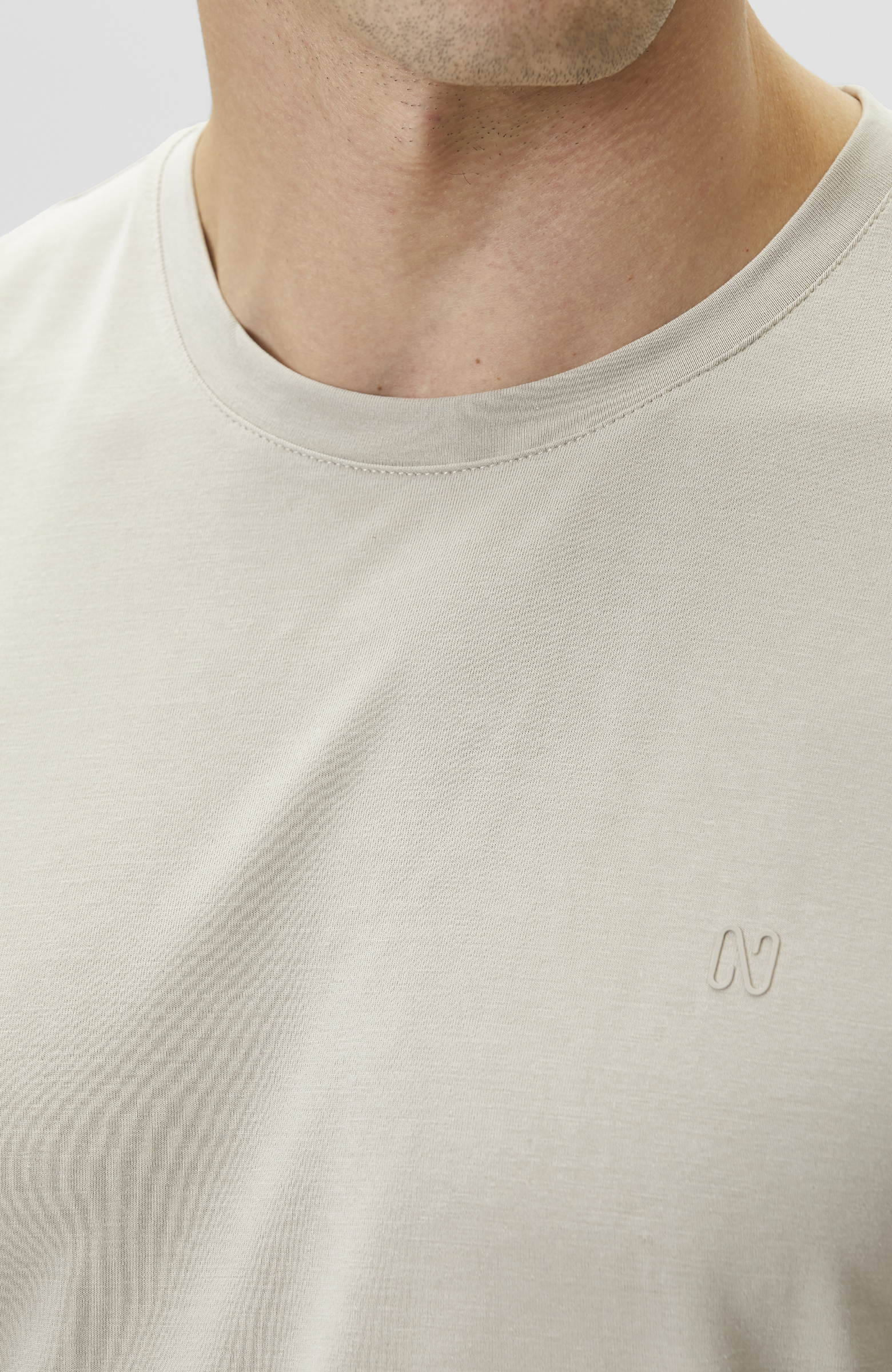 Bej Basic Modal T-shirt