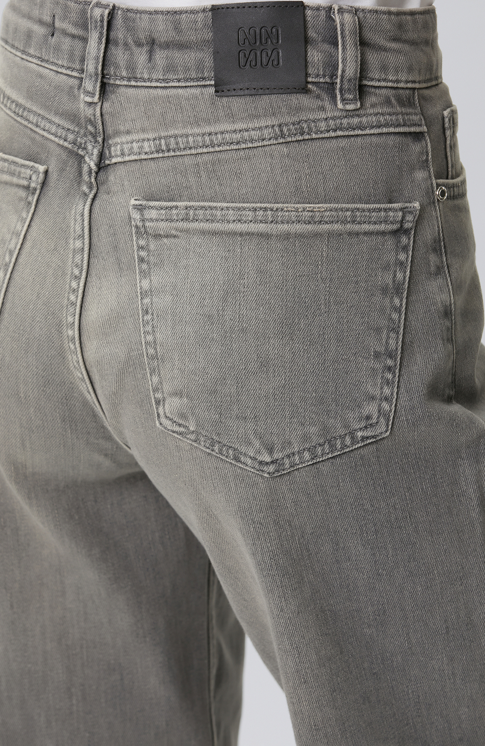 Koyu Gri Wide Leg Denim Pantolon