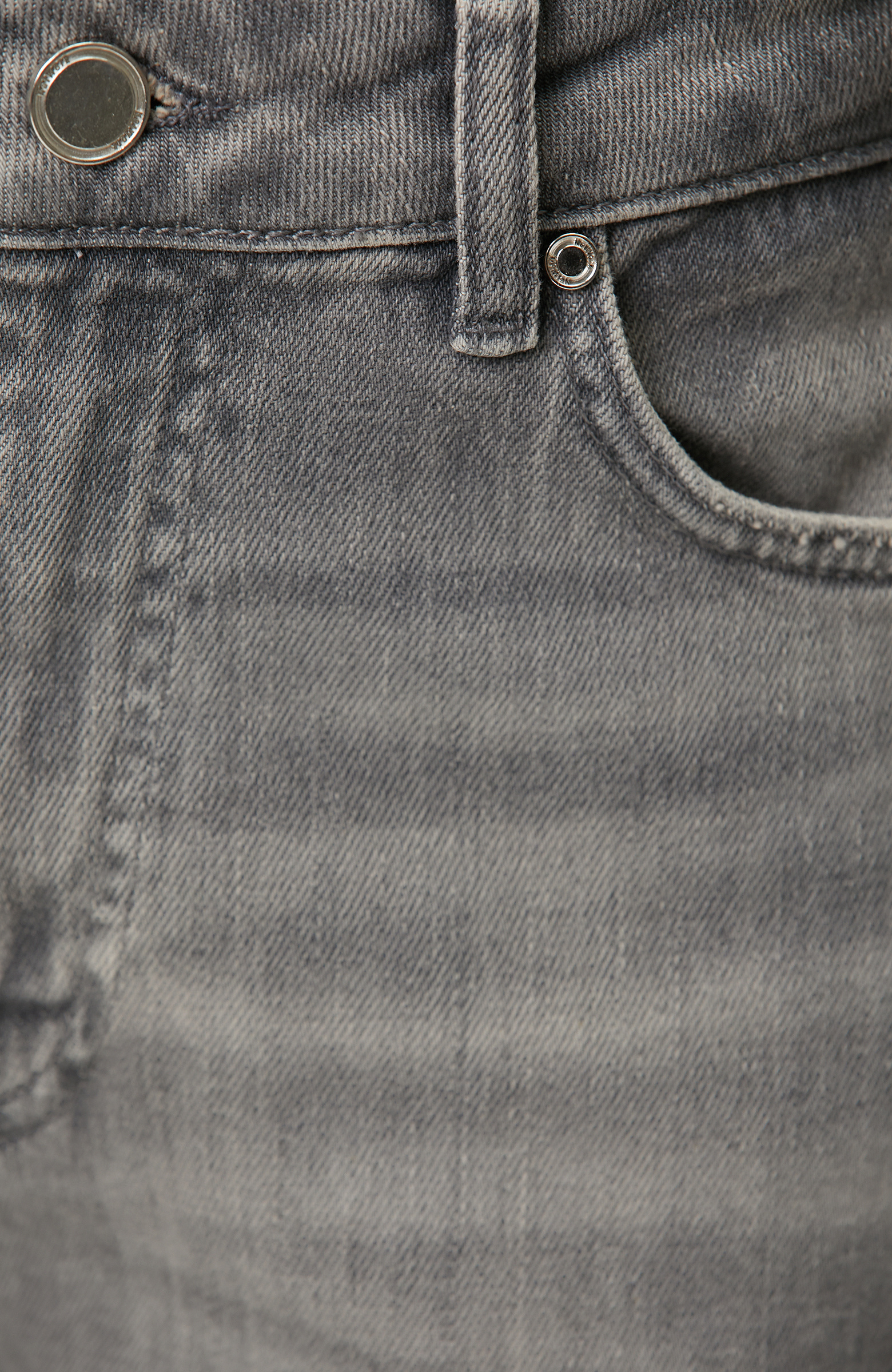 Koyu Gri Wide Leg Denim Pantolon