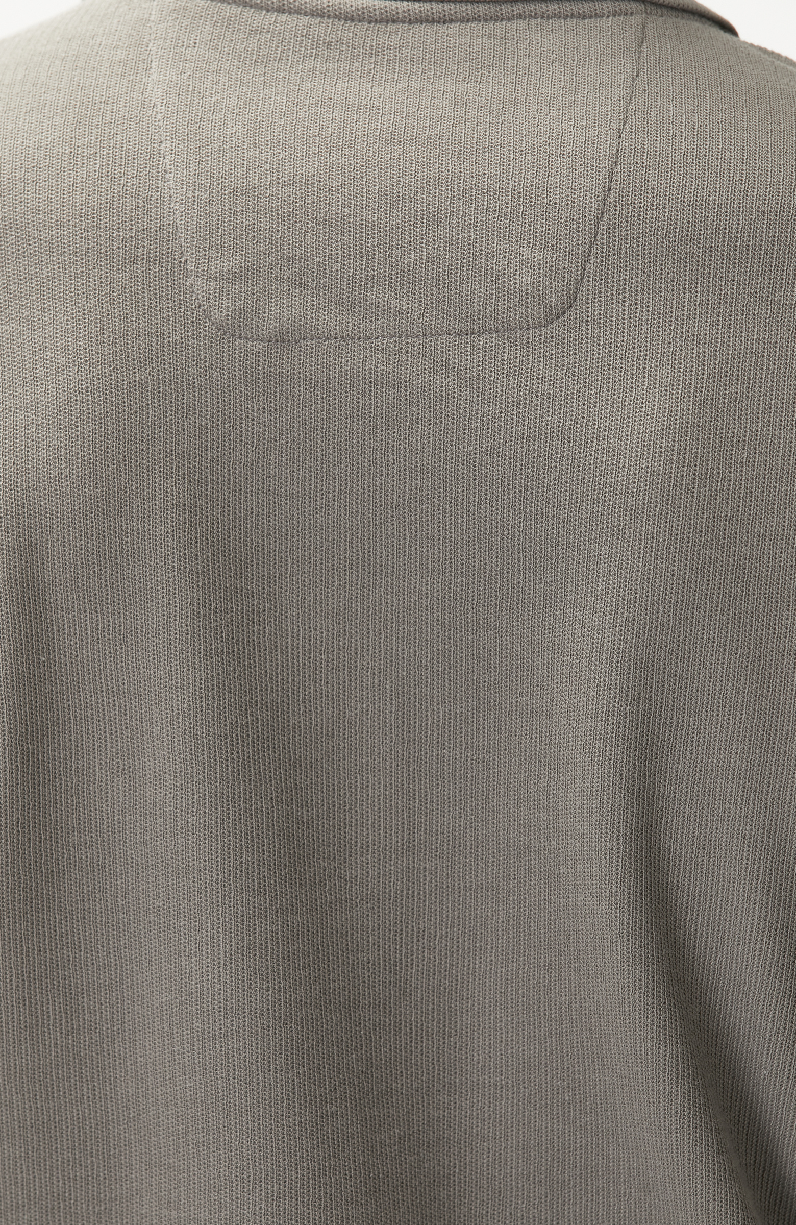 Vizon Fermuarlı Polo Yaka Jakarlı T-shirt