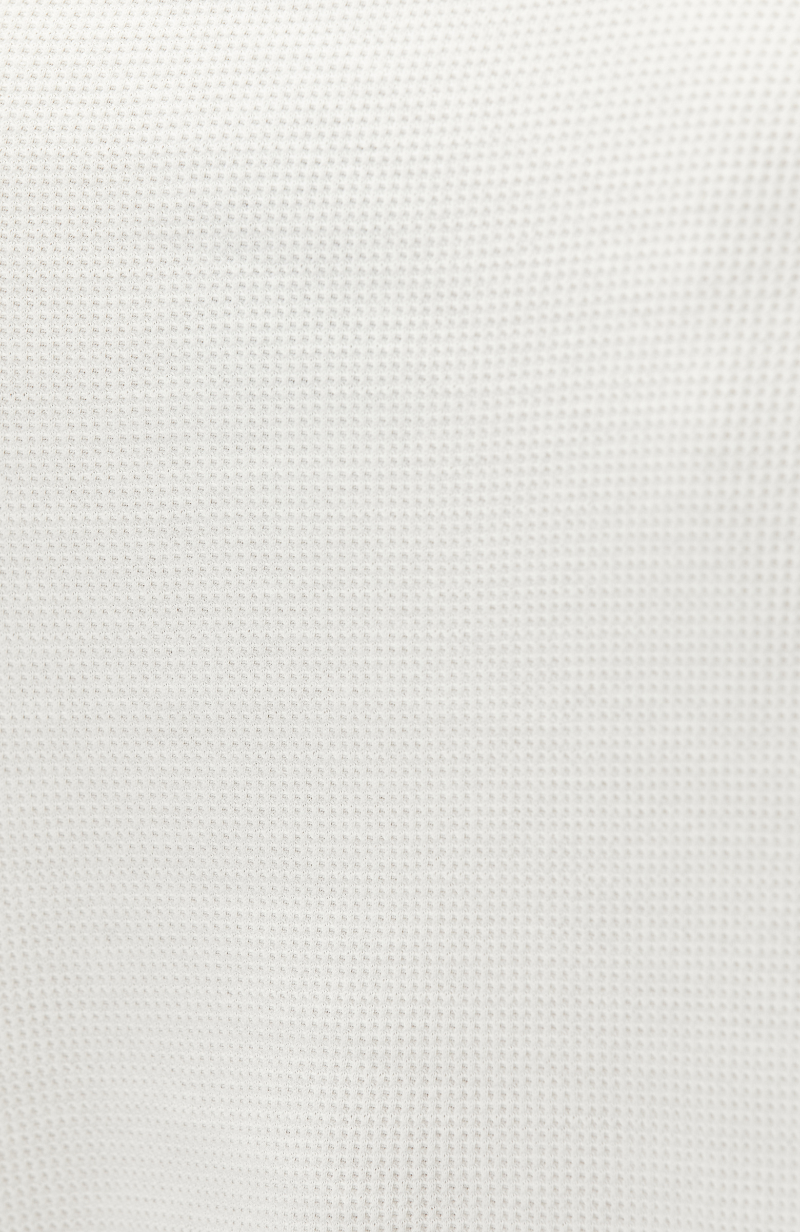 Slim Fit White Polo Neck Waffle T-shirt