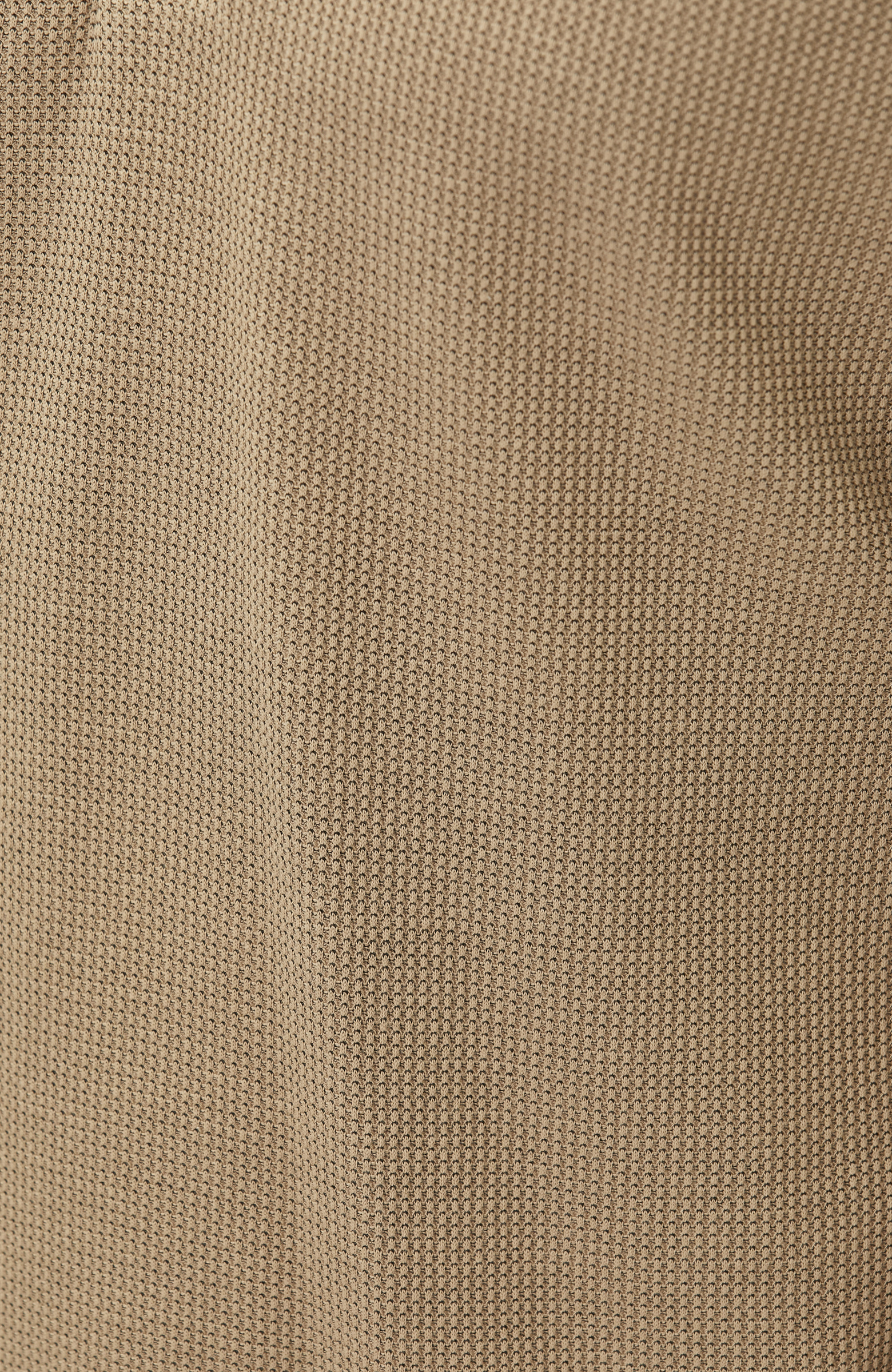 Slim Fit Mink Polo Neck Waffle T-shirt