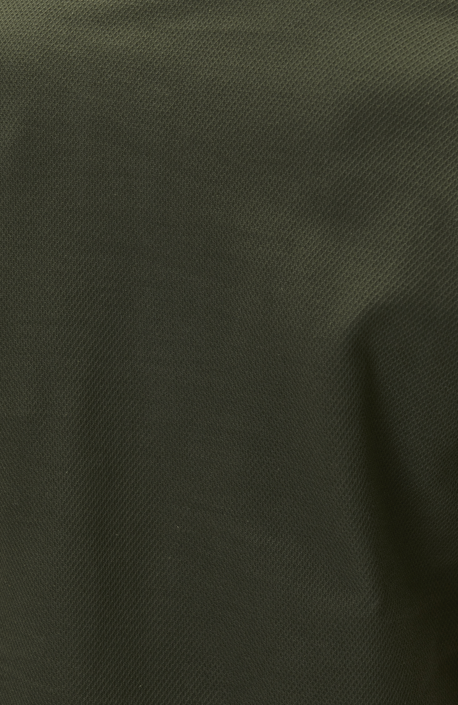 Slim Fit Khaki Polo Neck Jacquard Pique T-shirt