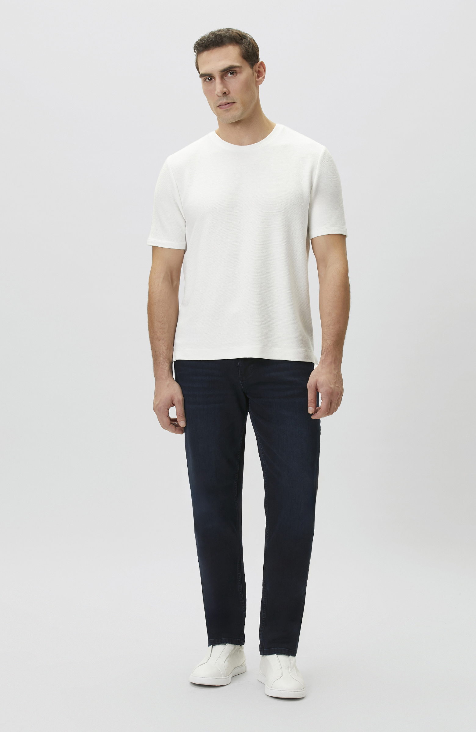 Ekru Jakarlı T-shirt