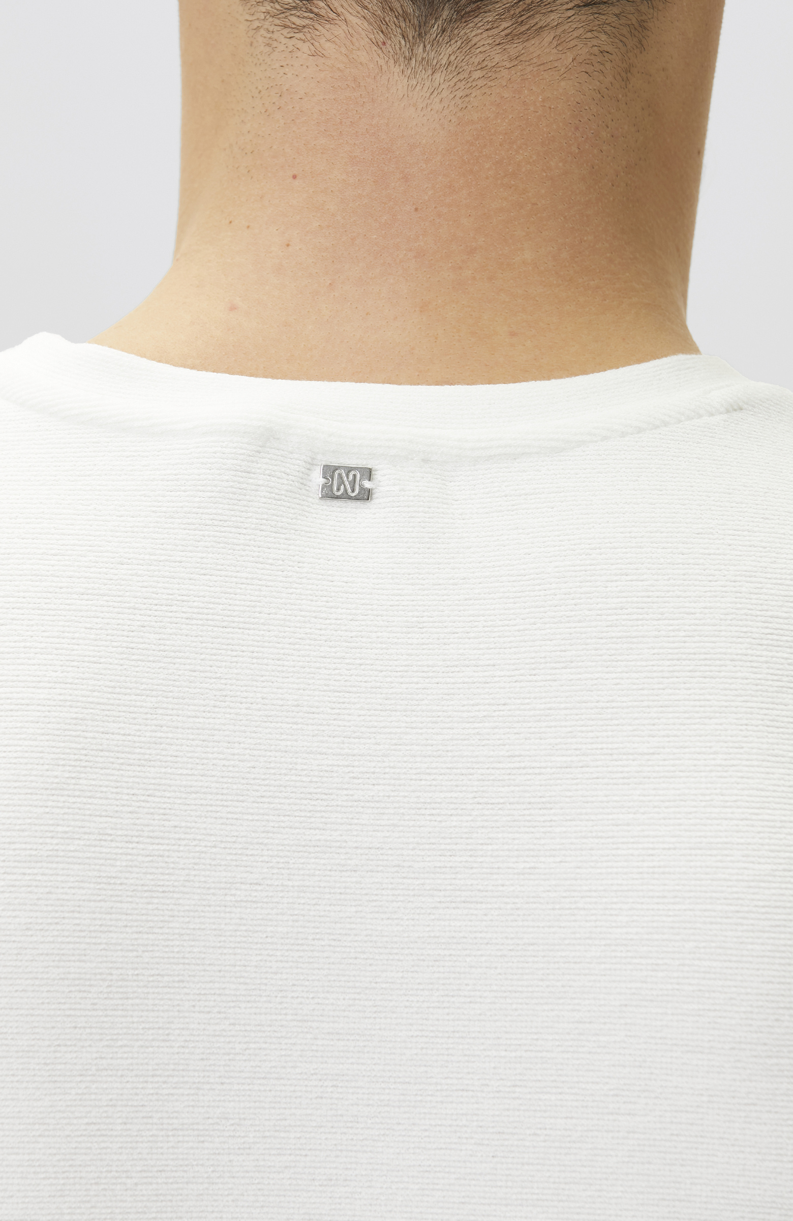 Ekru Jakarlı T-shirt