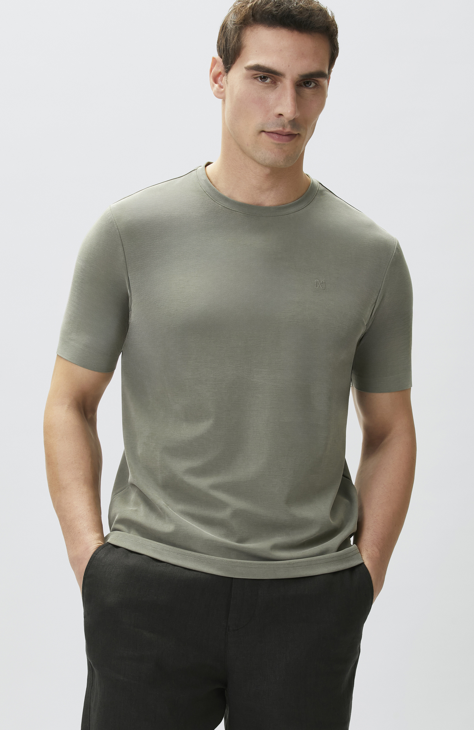 Haki Cupro Teknik T-shirt
