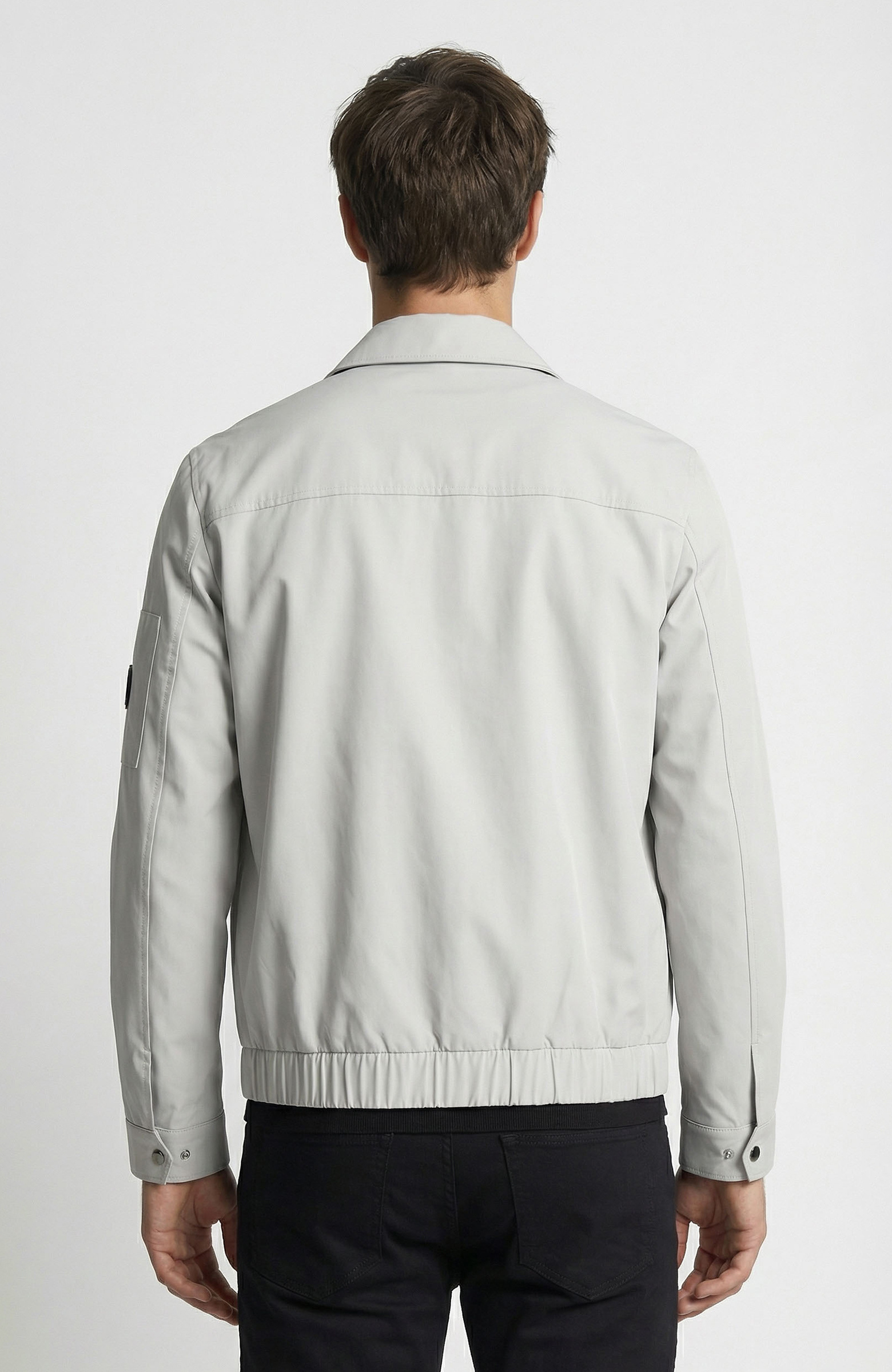 Taş Polo Yaka Fermuar Kapatmalı Mont