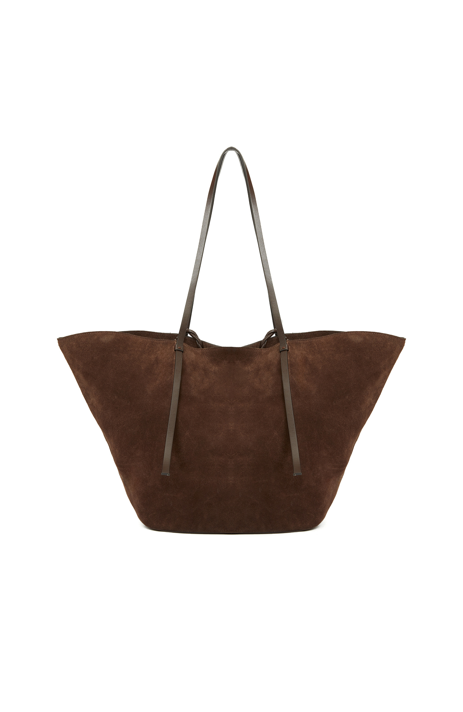 Kahverengi Kadın Süet Shopper Çanta