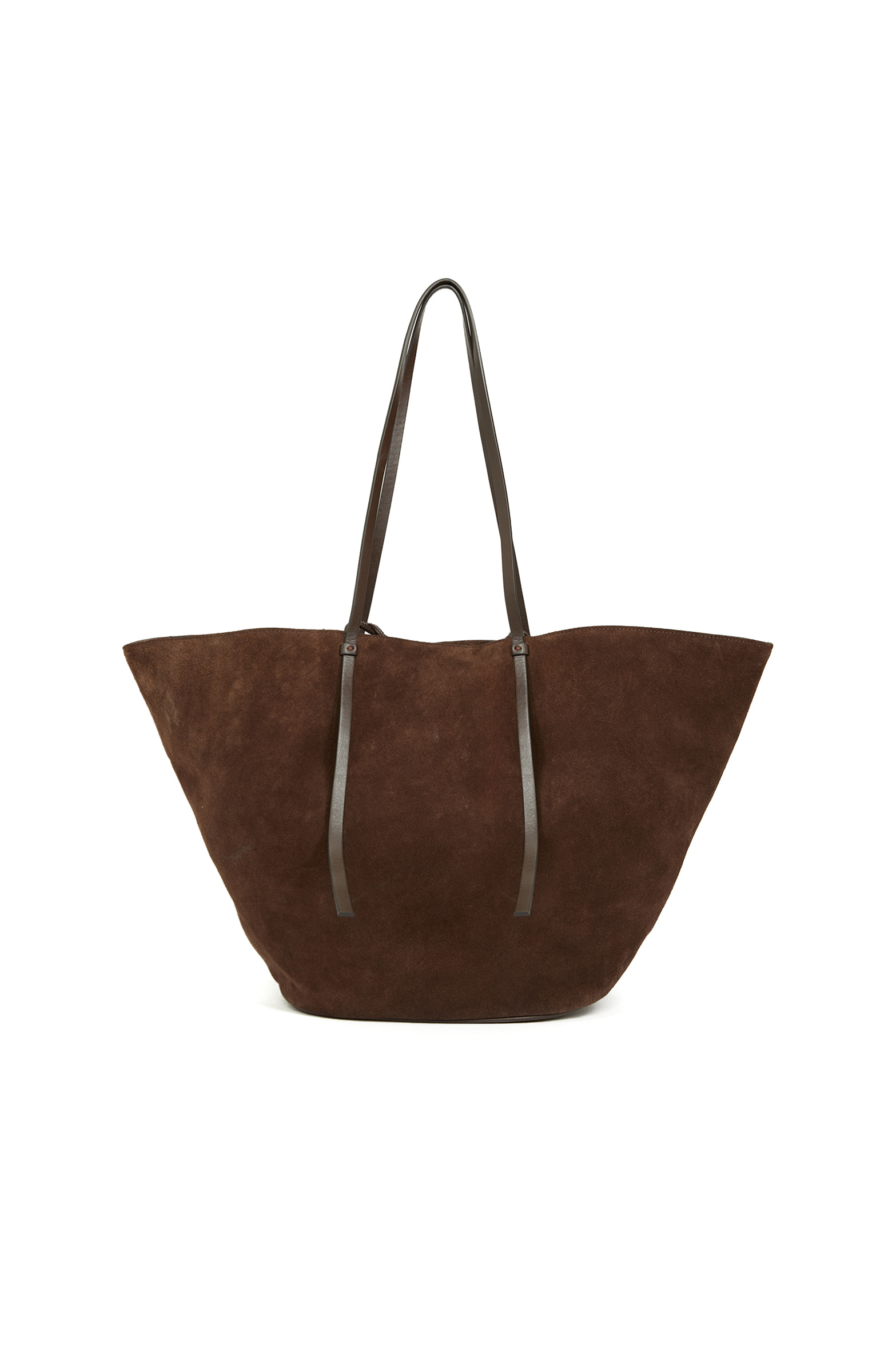 Kahverengi Kadın Süet Shopper Çanta