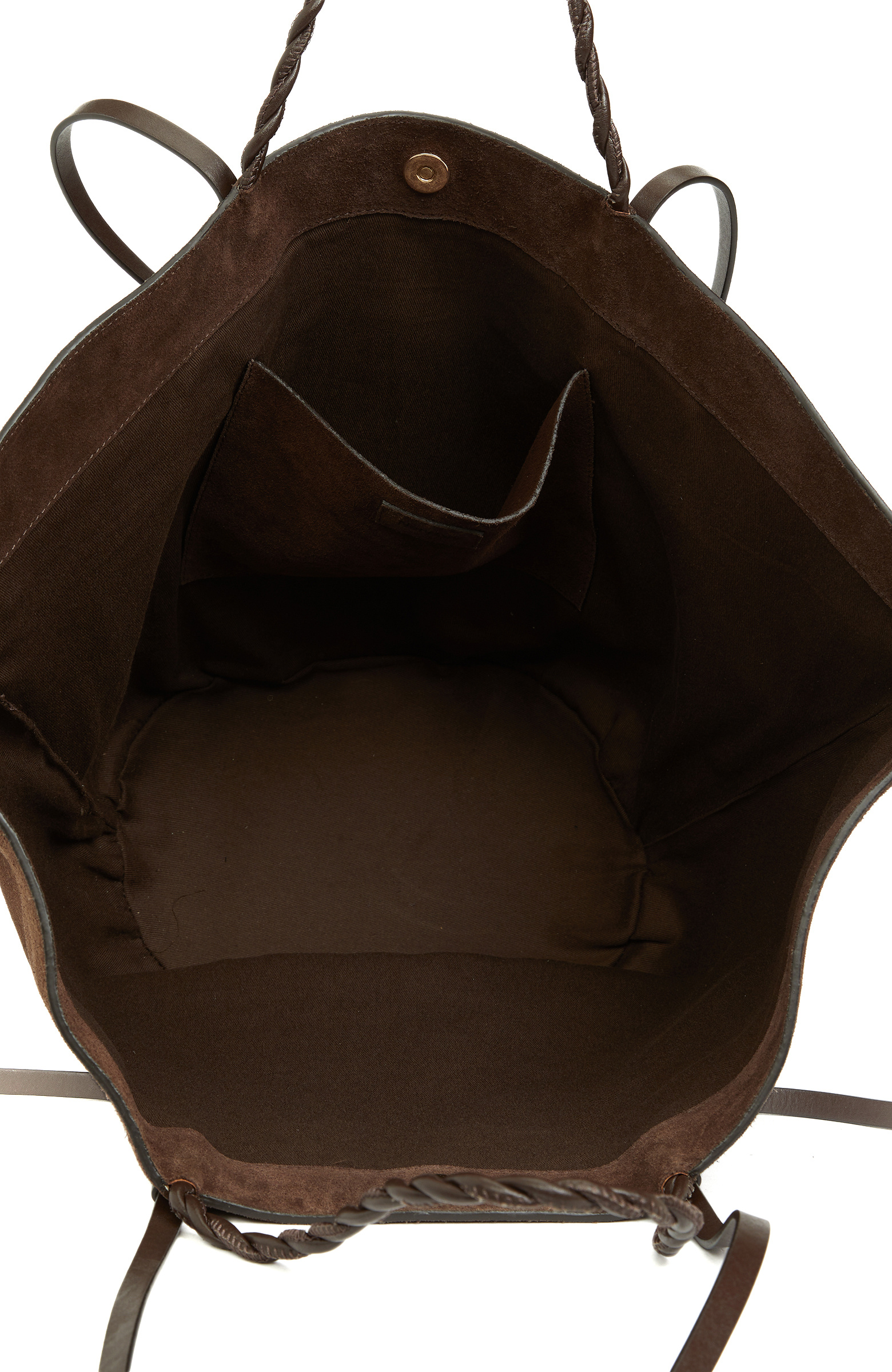 Kahverengi Kadın Süet Shopper Çanta