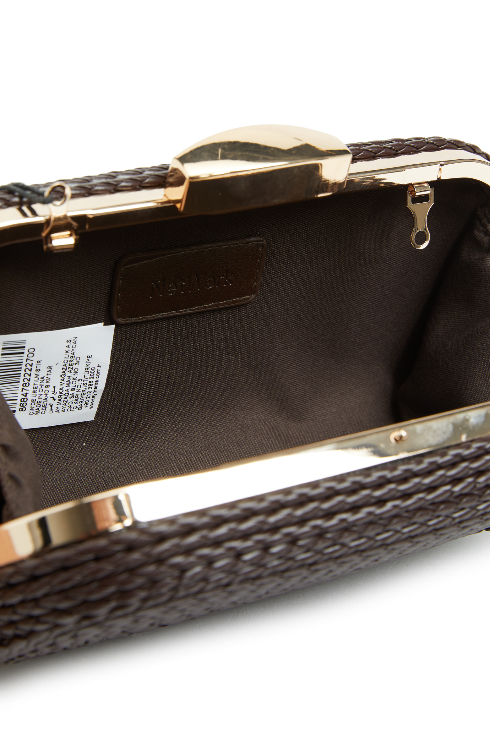 Kahverengi Gold Tokalı Kadın Çanta