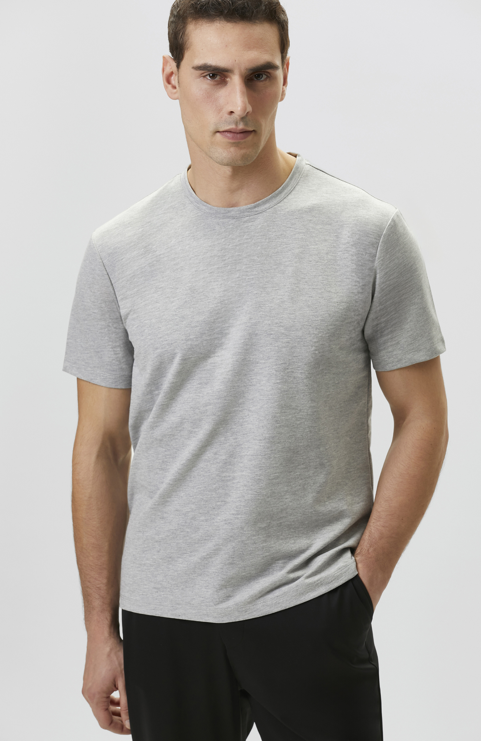 N-Tech Gri Melanj T-shirt