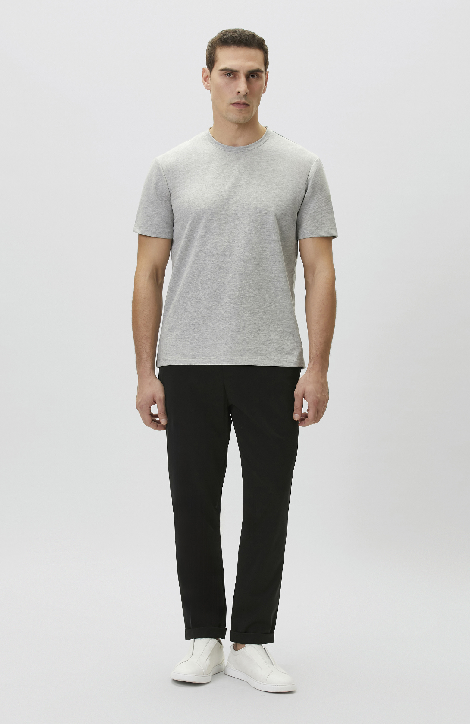 N-Tech Gri Melanj T-shirt