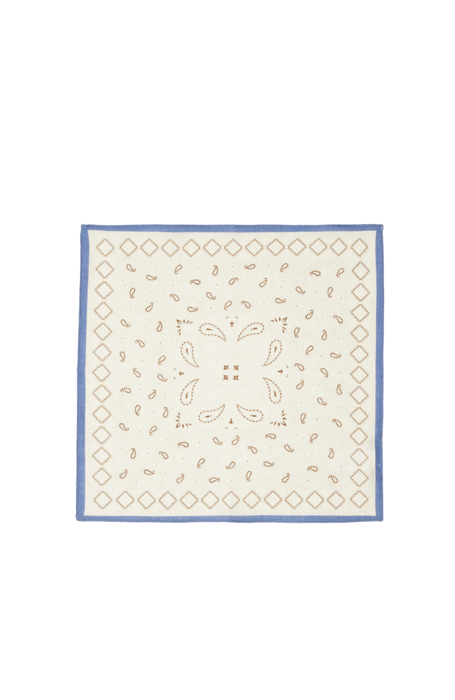 Cream Blue Linen Bag Wipes