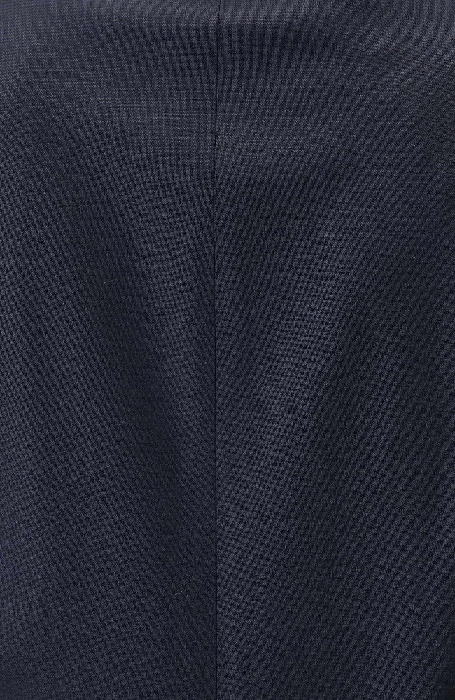 Lacivert Kazayağı Desen Yün Karışımlı Takım Elbise