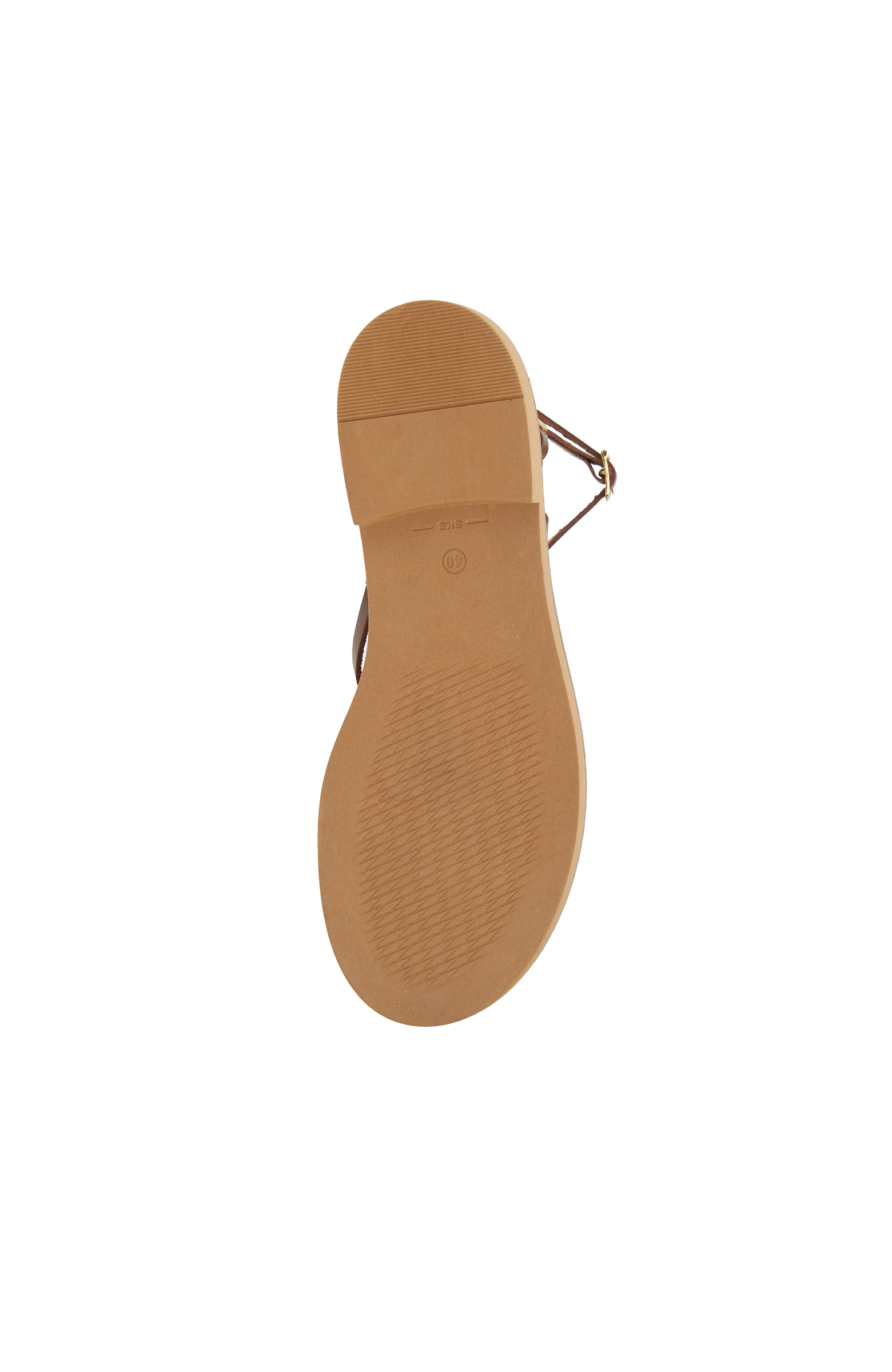 Taba Toka Detaylı Kadın Deri Sandalet