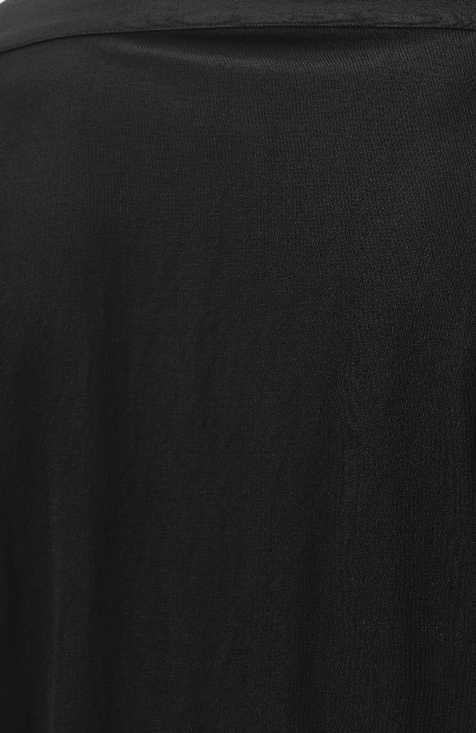 Slim Fit Siyah Uzun Kol Örme Gömlek